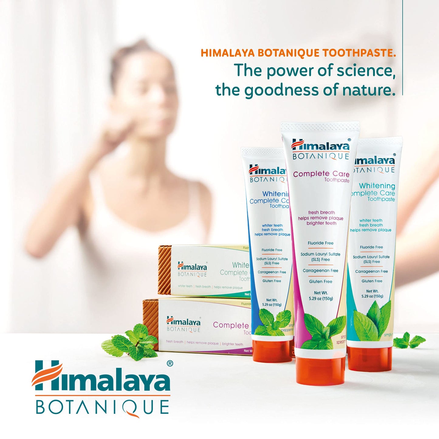 Himalaya Botanique Simply Mint Complete Care Toothpaste Refreshing Mint Flavour | Strong Teeth | Healthy Gums | Fresh Breath - 150g