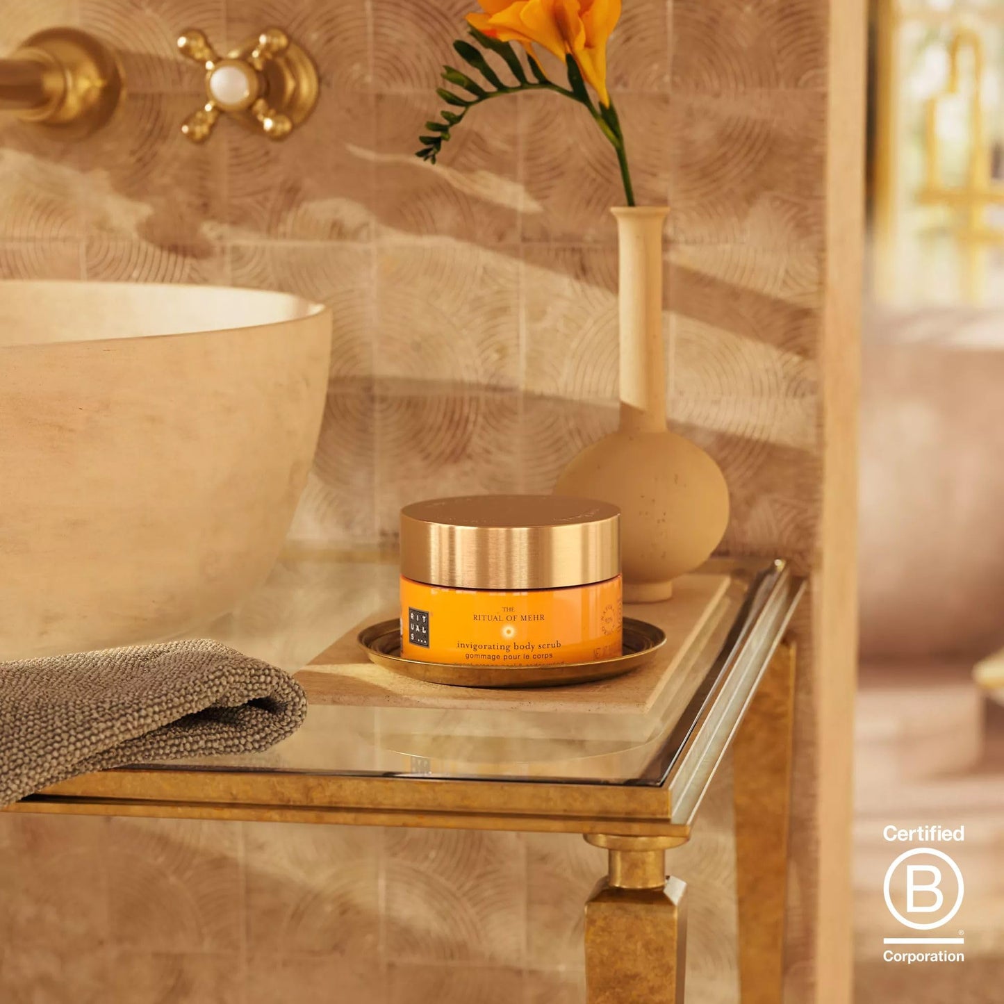 RITUALS Body Scrub The Ritual of Karma Nourishing Body Scrub with Lotus White Tea Salt Sea Minerals