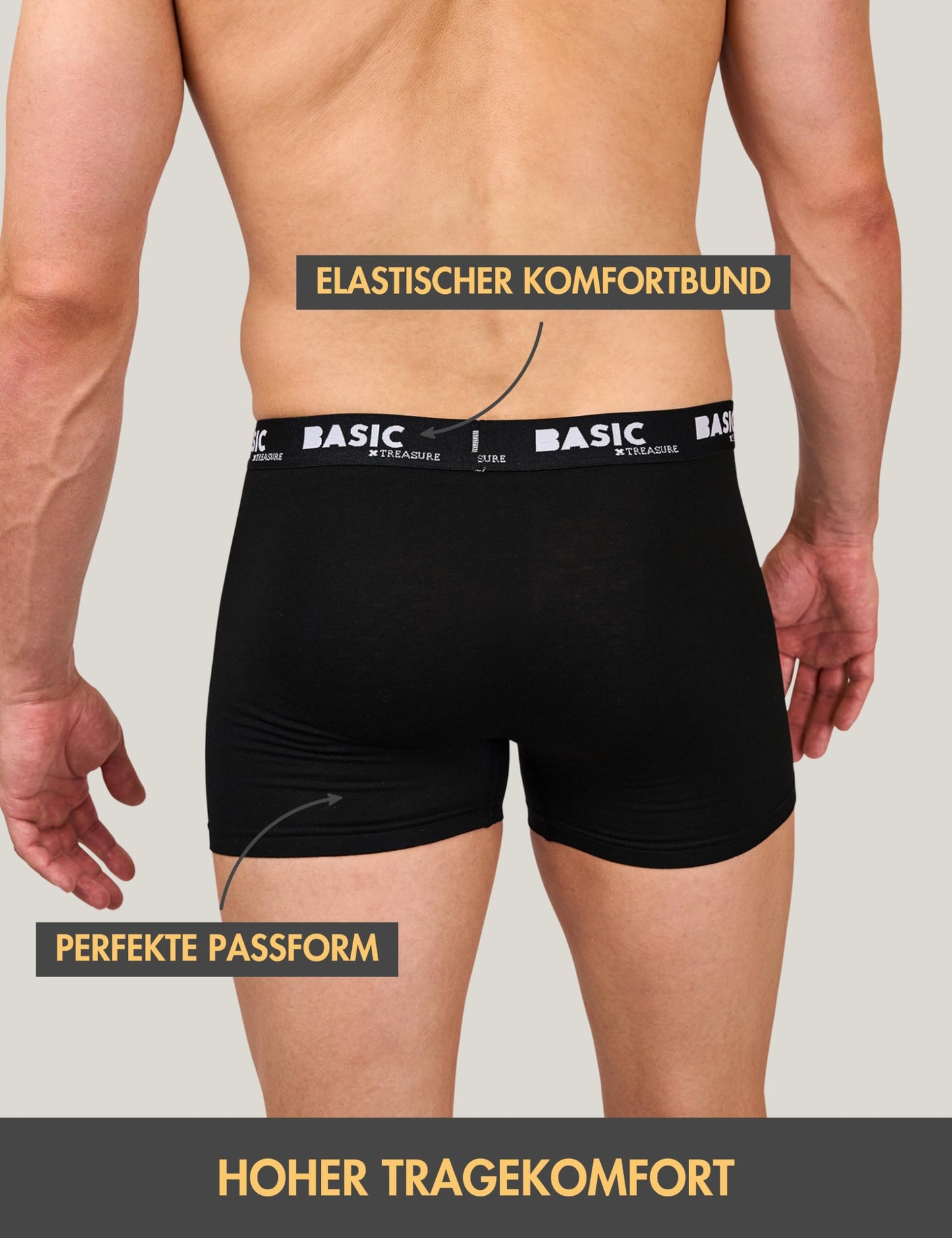 Basic Treasure 8/9-Pack Men’s Boxer Shorts