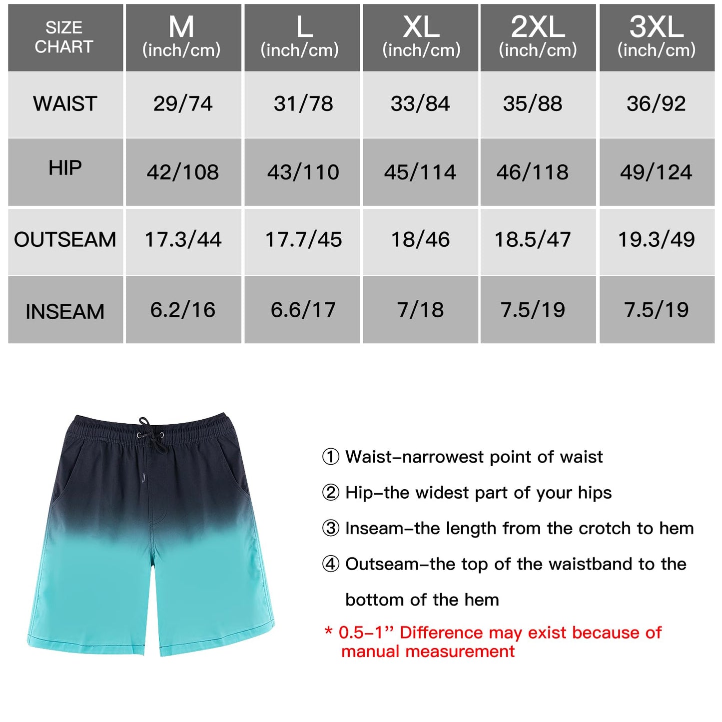 Men’s 2-in-1 Quick-Dry Swim Shorts – Compression Liner Boardshorts