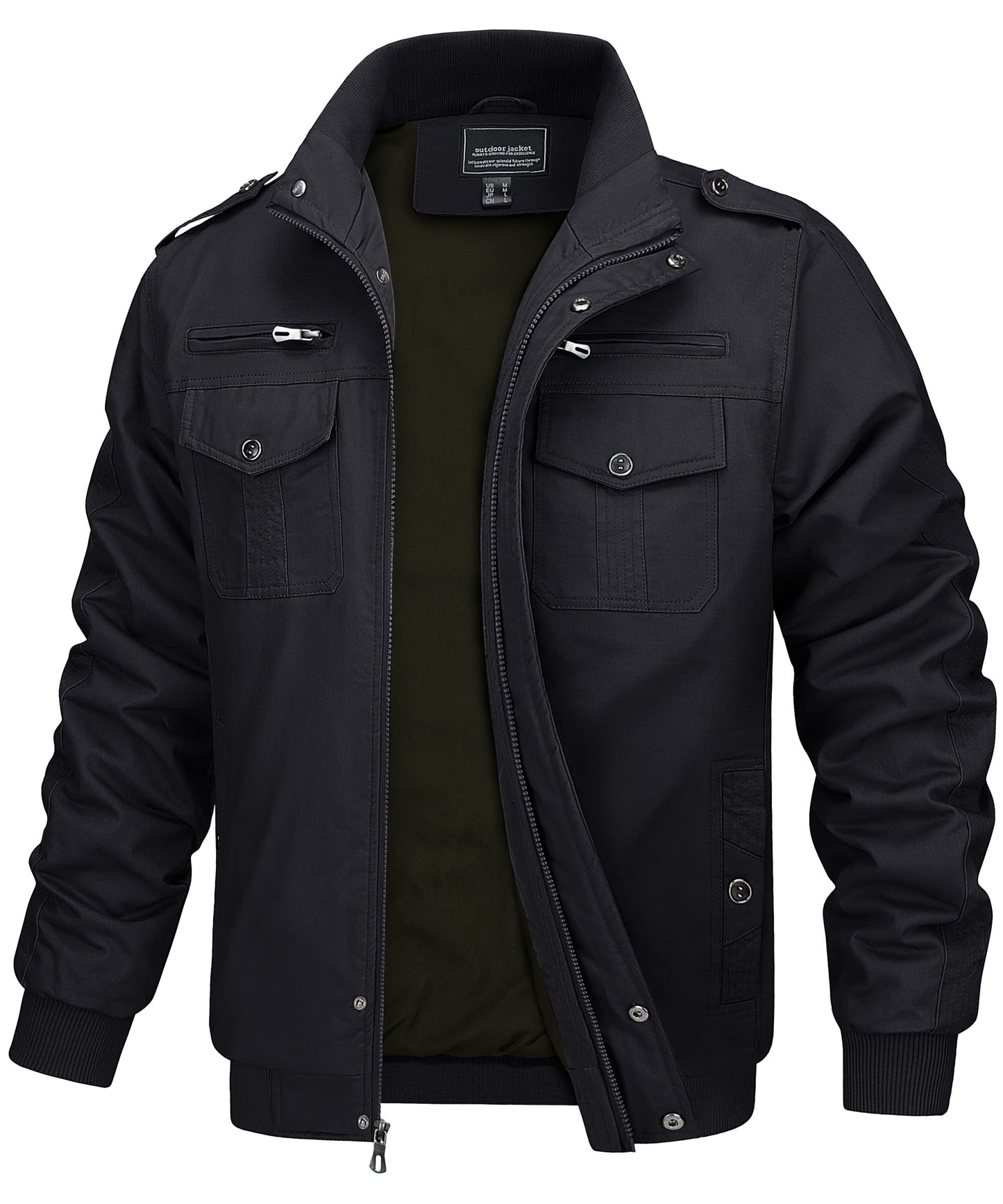 Men's Military Style Jacket – Windproof Utility Jacket