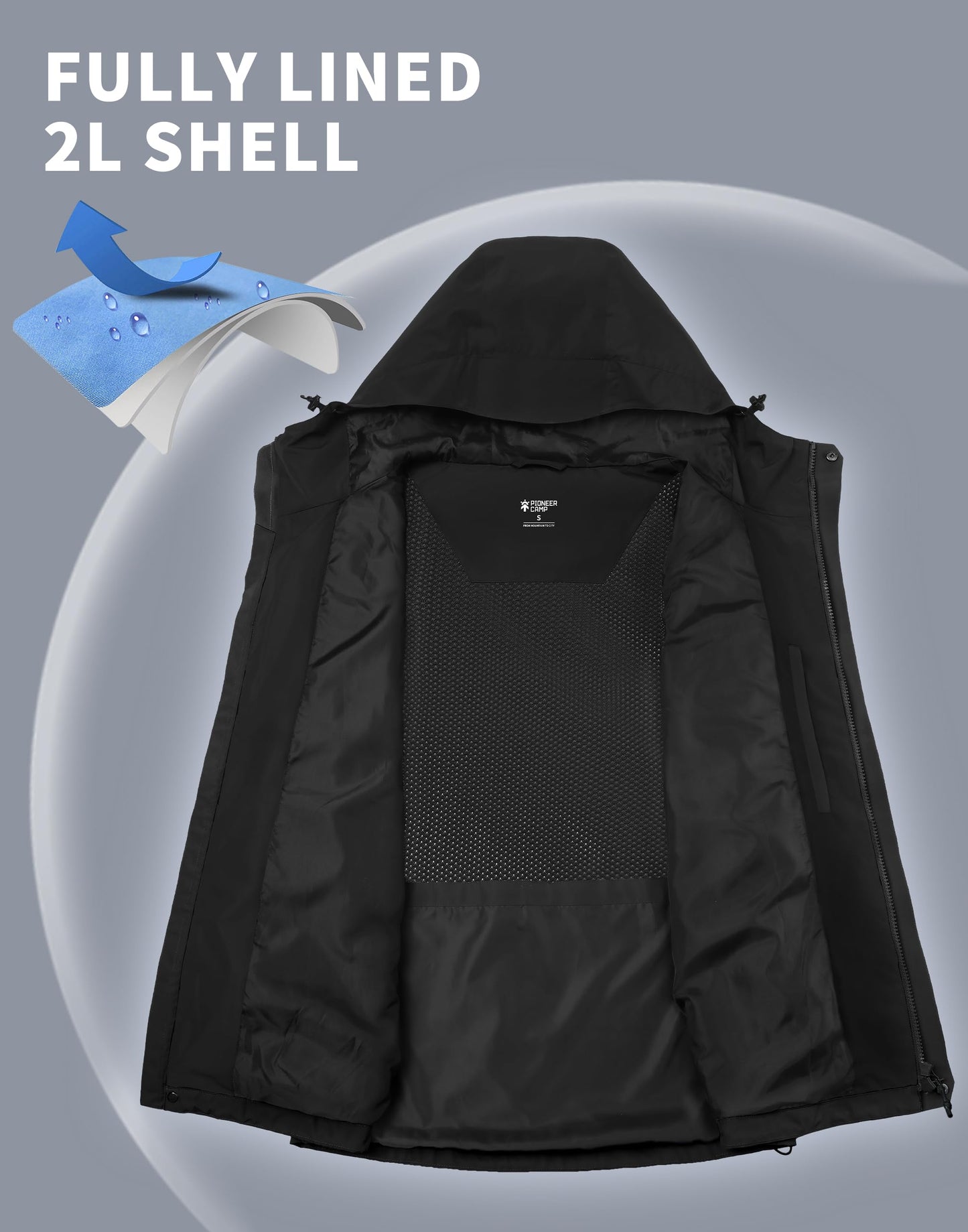 Pioneer Camp Men’s Waterproof Outdoor Jacket