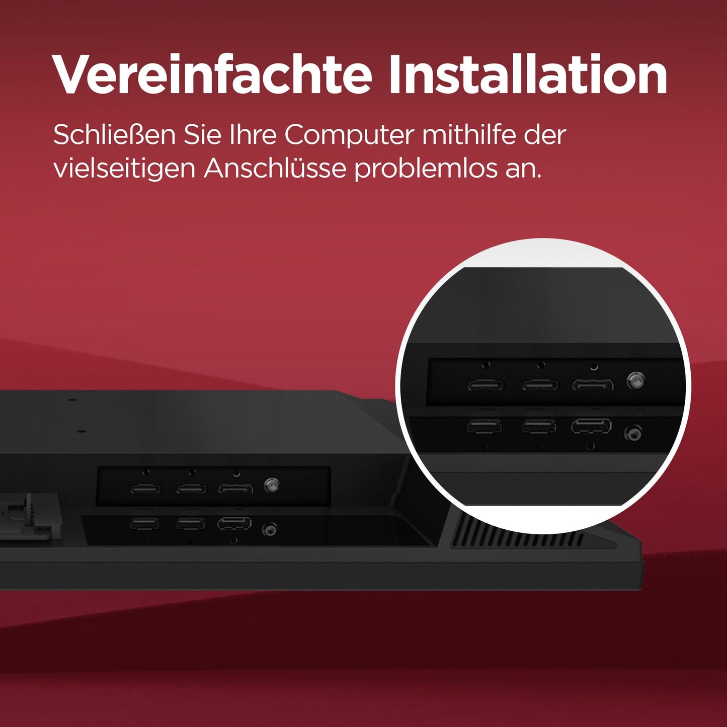 Lenovo N27q | 27" QHD Monitor | 2560x1440 | 100Hz | 300 nits | 4ms Reaktionszeit | HDMI | DisplayPort | schwarz