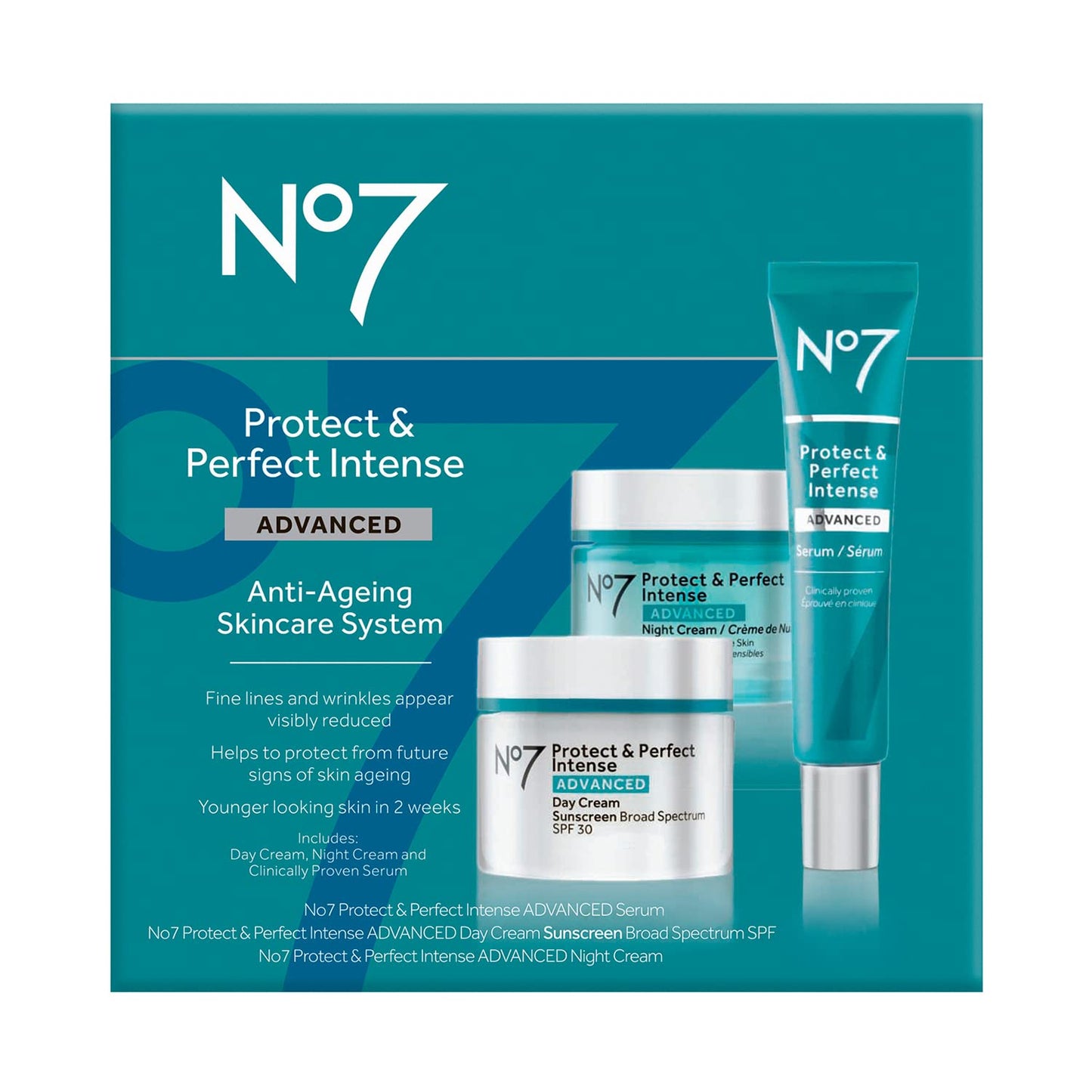 Boots No7 Protect & Perfect Intense Advanced Skincare System Kit