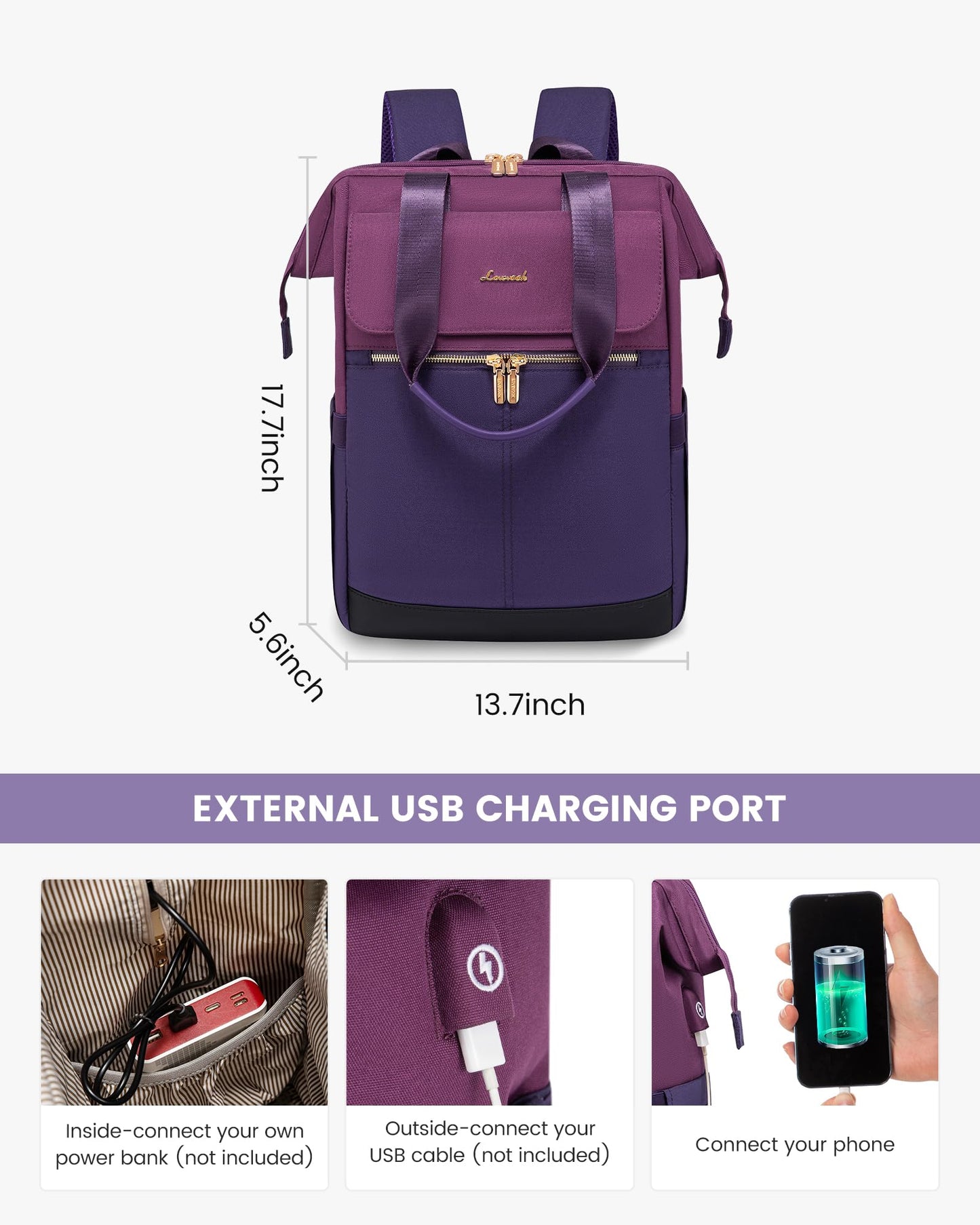 LOVEVOOK Women’s Laptop Backpack
