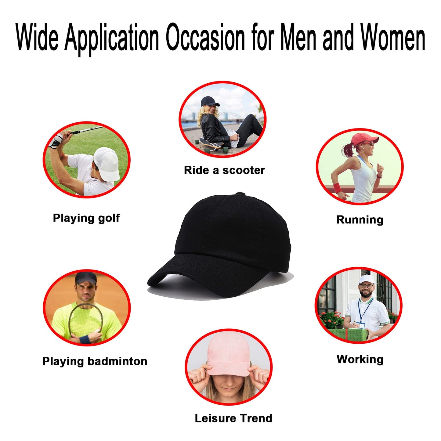 NPQQUAN Original Classic Low Profile Baseball Cap Golf Dad Hat Adjustable Cotton Hats Men Women Unconstructed Plain Cap
