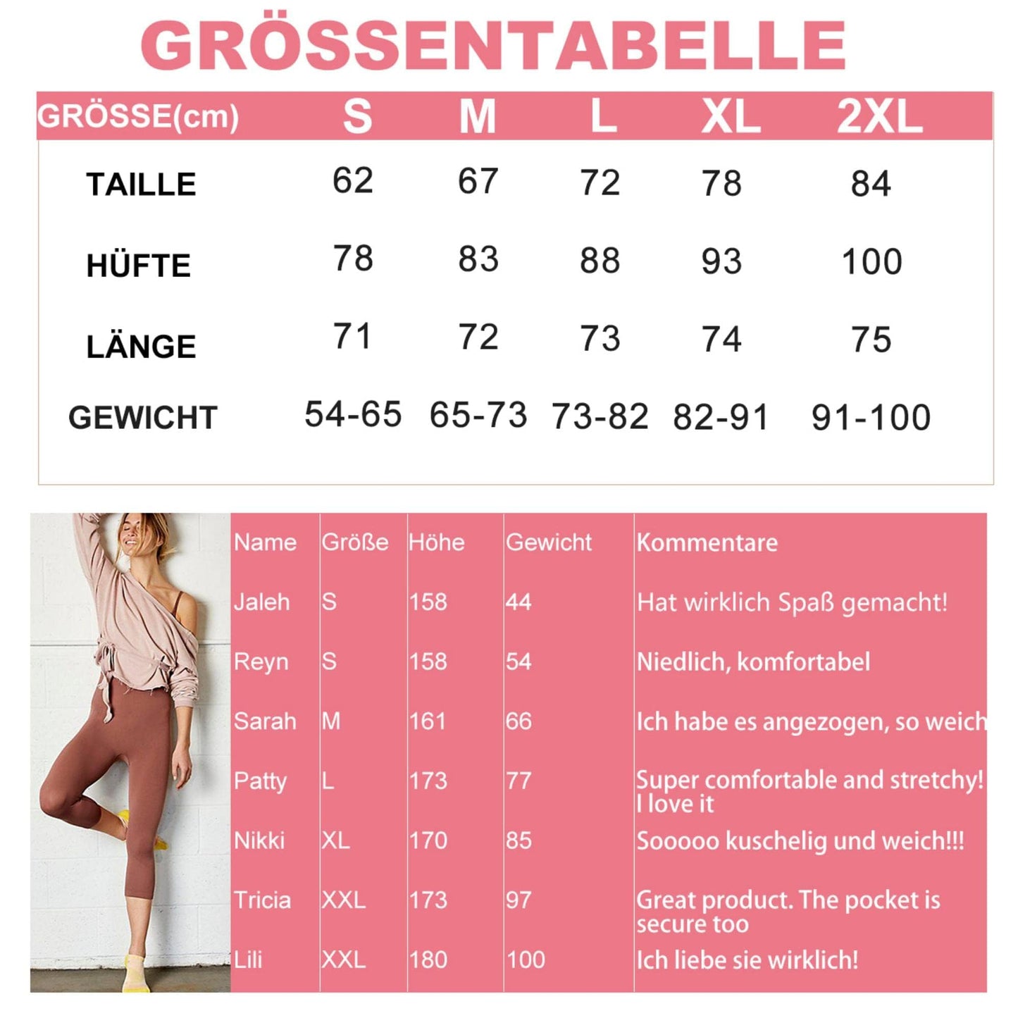 CAMPSNAIL Women’s High-Waist Workout Leggings with Pockets