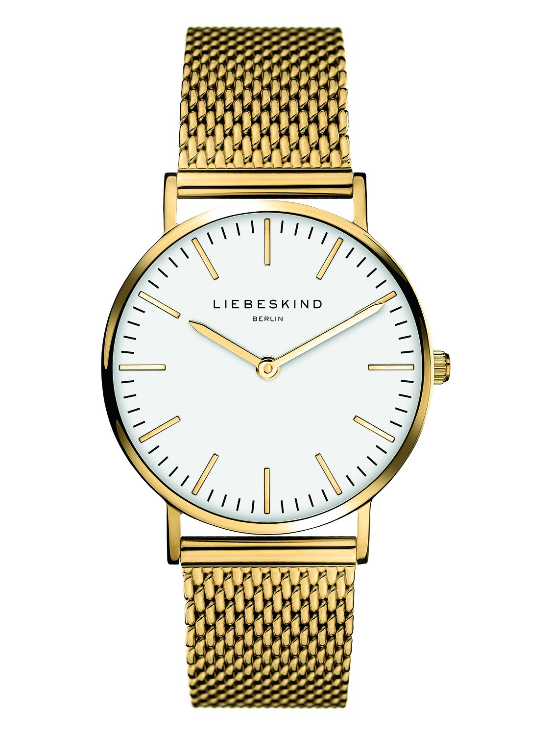 Liebeskind Berlin stainless steel watch with adjustable mesh strap