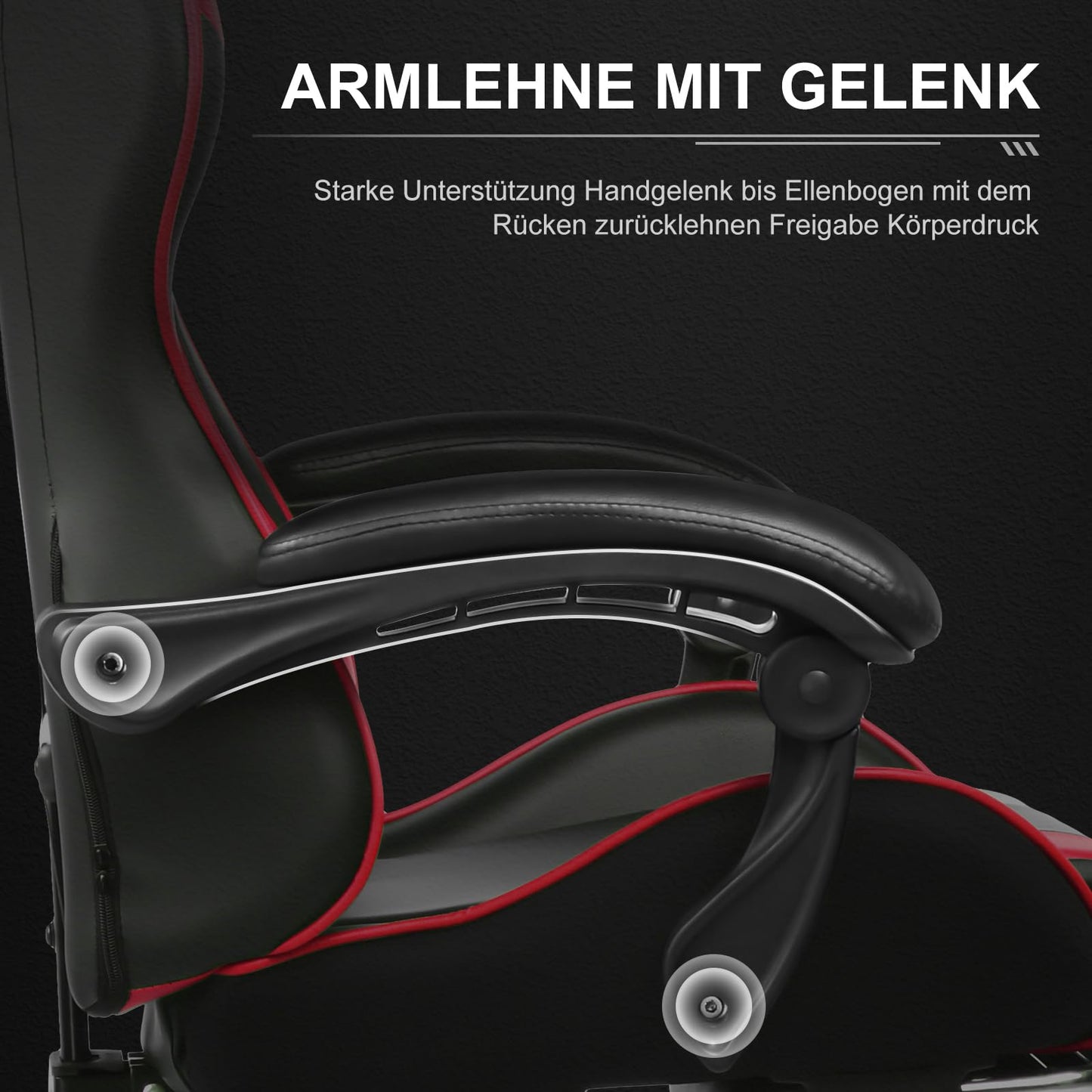 GTPLAYER Office Chair Gaming Chair Massage Gaming Armchair Ergonomic Gamer Chair with Footrest, Headrest Massage Lumbar Cushion, Padded Gaming Chair, Swivel Chair White