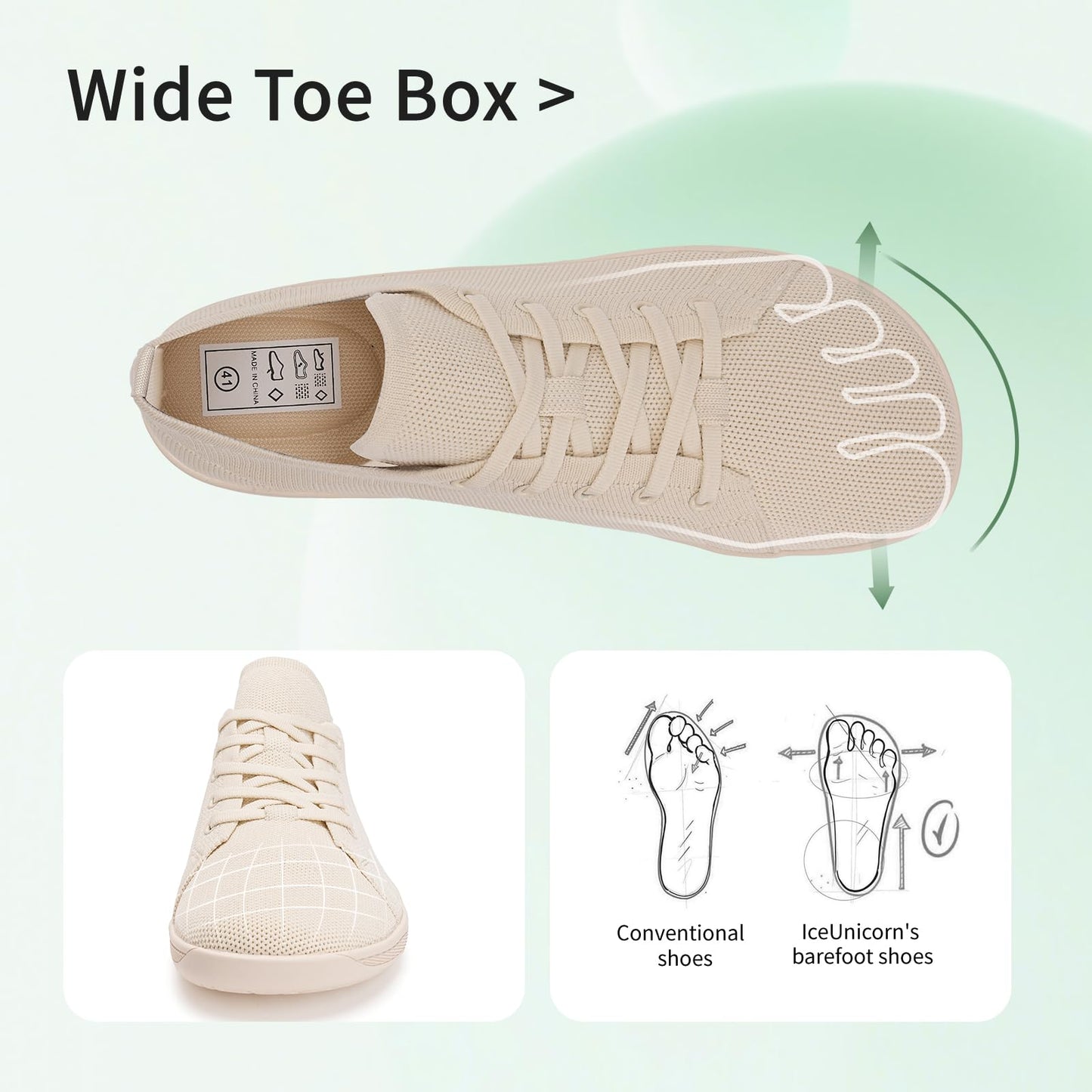 IceUnicorn Barefoot Shoes for Women