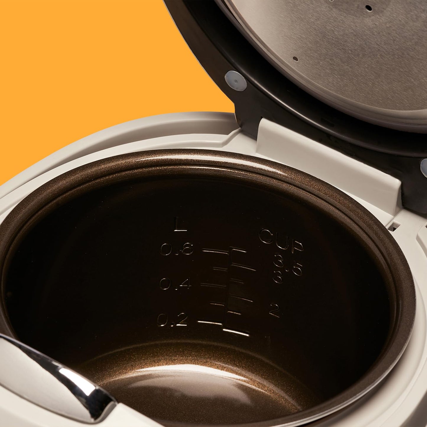 REISHUNGER Digitaler Reiskocher klein, schwarz | 0,6 L bis 3 Personen | Warmhaltefunktion, Timer & Premium Topf | Kleiner Multikocher & Dampfgarer, 8 Programme, 7-Phasen-Technologie