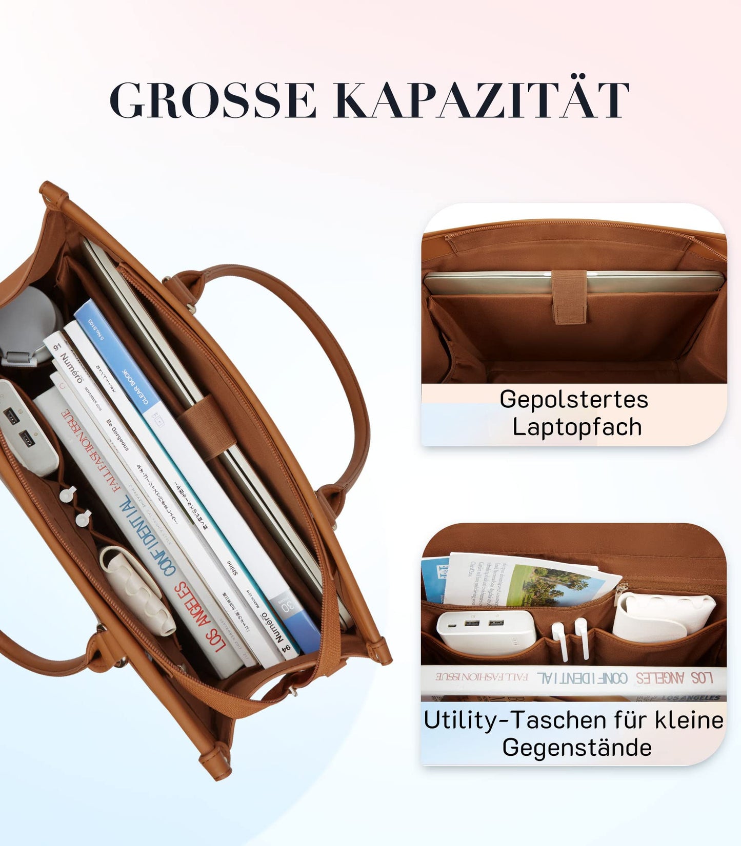 Missnine Women's 15.6" Laptop Tote Bag Set