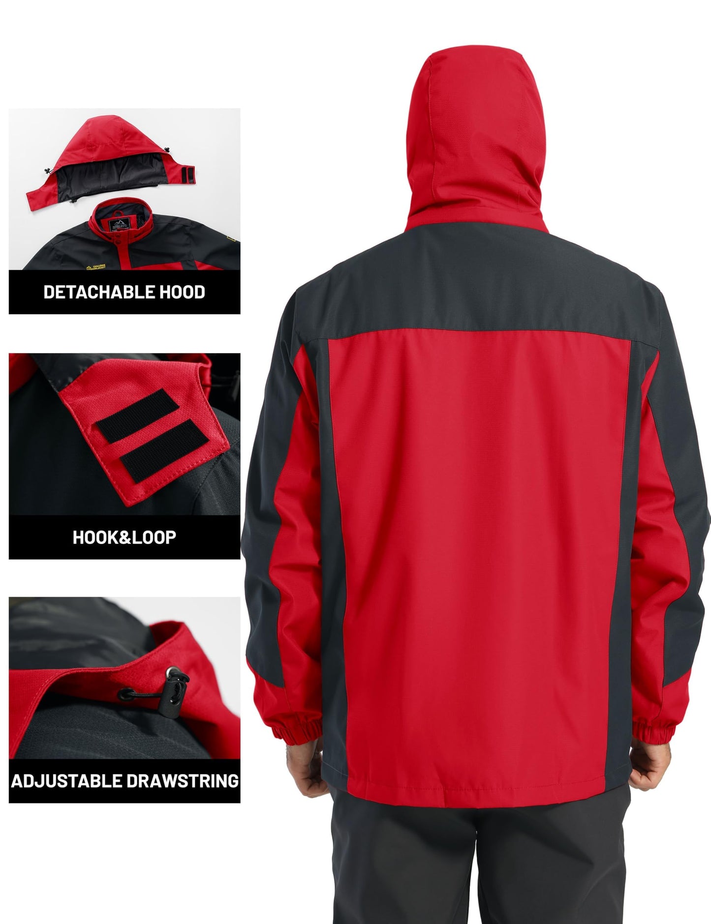 Men’s Outdoor Jacket – Lightweight Water-Resistant Hiking Coat
