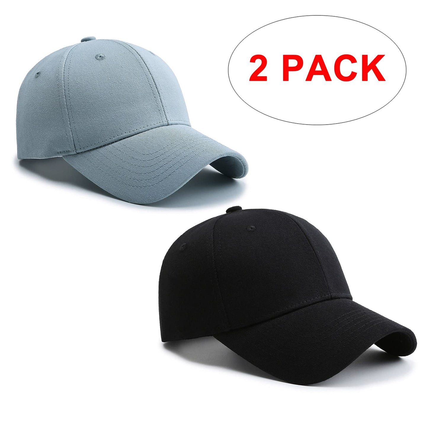 PFFY 2 Packs Baseball Cap Golf Dad Hat for Men and Women