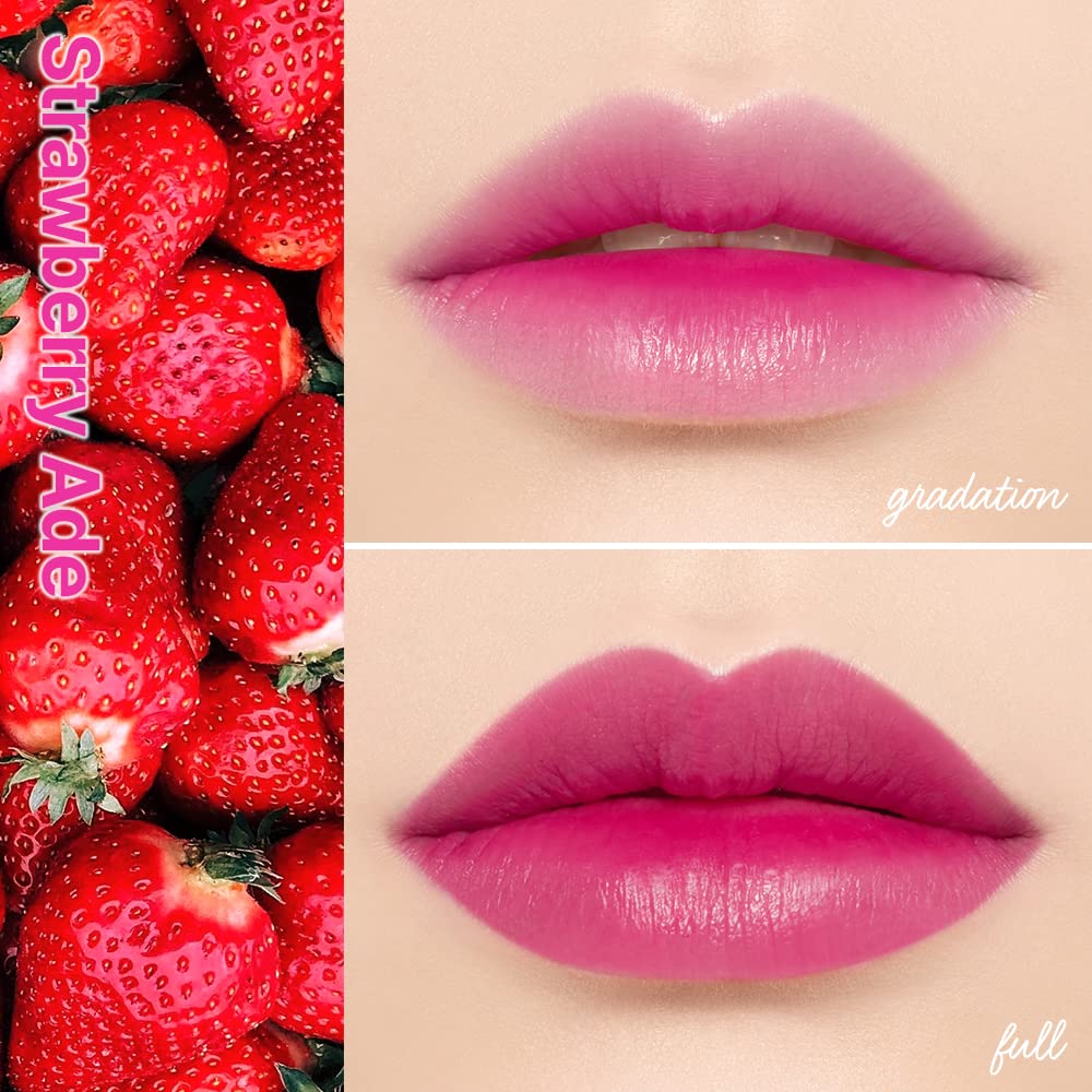 ETUDE HOUSE Dear Darling Water Tint Strawberry Ade (21AD) Lightweight Non-Sticky Lip Tint (K-Beauty)