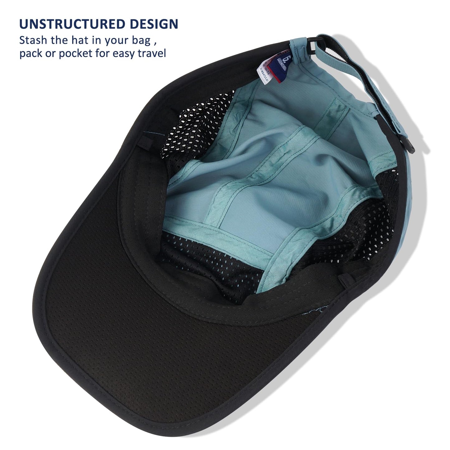 GADIEMKENSD Folding Outdoor Hat UPF 50+ Sun Protection Mesh Sport Hat
