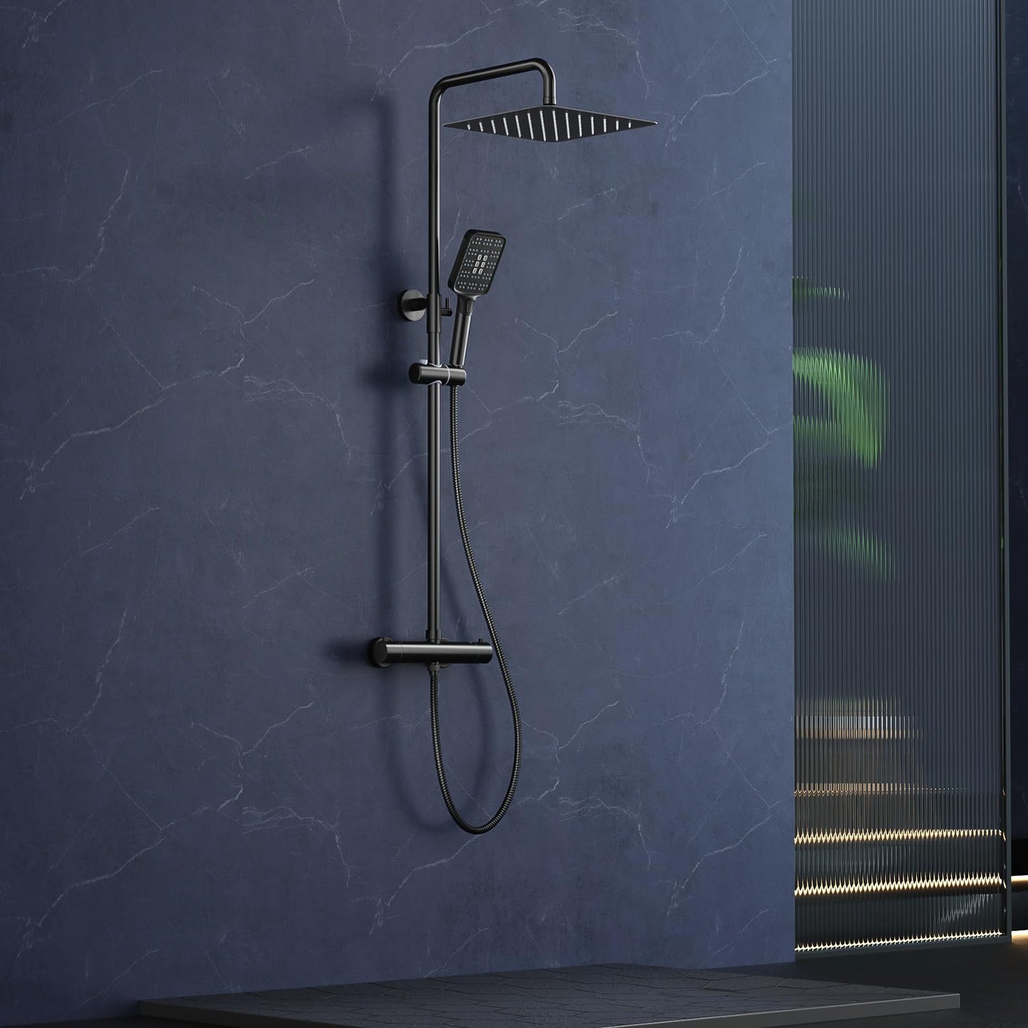 Rainsworth Thermostatic Shower System Round Rain Shower Set