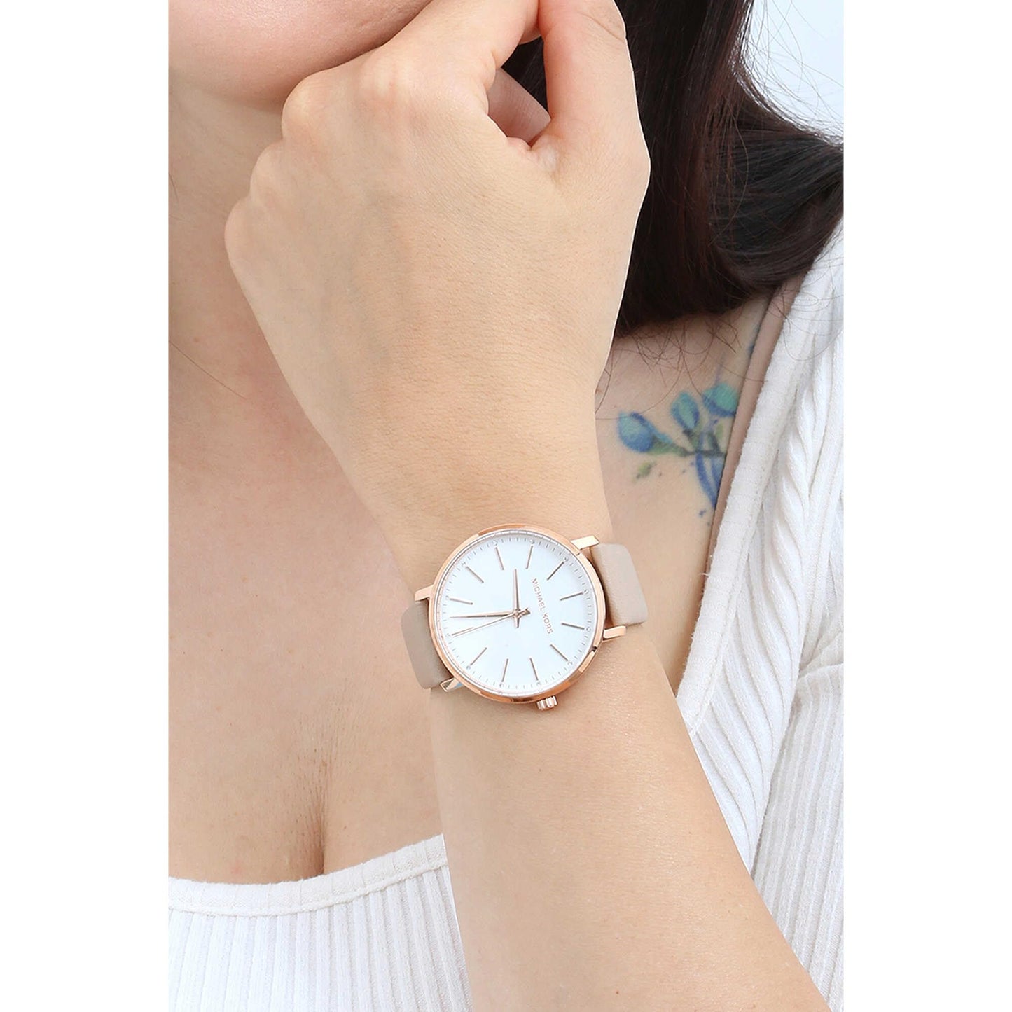 Michael Kors Pyper Women's Quartz Watch with Stainless Steel or Leather Strap