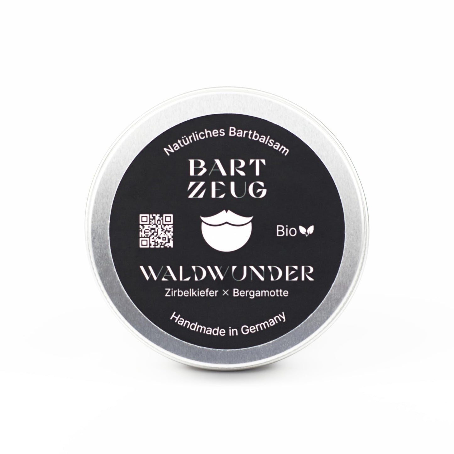 BARTZEUG Bartbalsam Waldwunder・Zirbelkiefer x Bergamotte・100% natürliches Bartbalm・Hält deinen Bart in Form ・Bartpflege für den Mann・50ml・Made in Germany