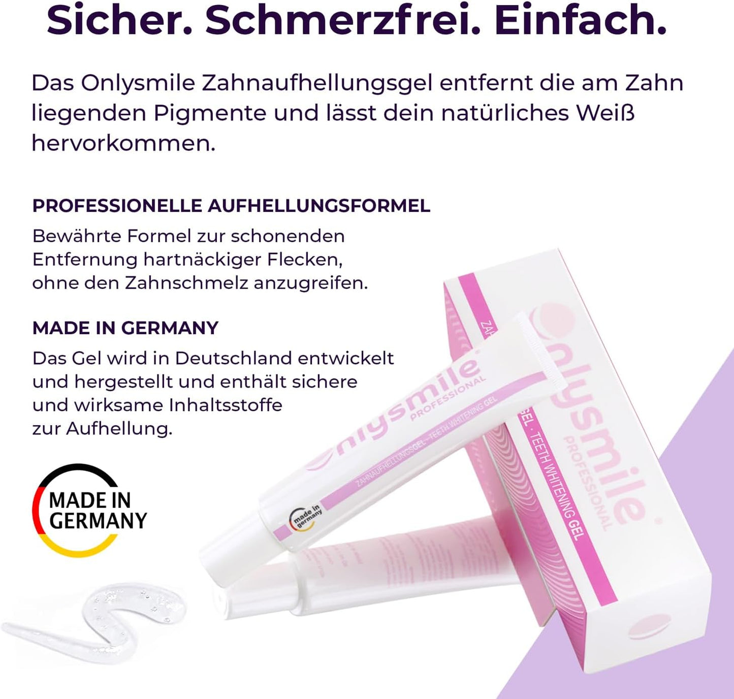 Onlysmile Zahnbleaching Set professionell | Testsieger 2024 | All in One Teeth Whitening Kit für Weiße Zähne mit sofort Effekt | Sichere Zahnaufhellung Bleaching Zähne aufhellen | Zahn bleach set