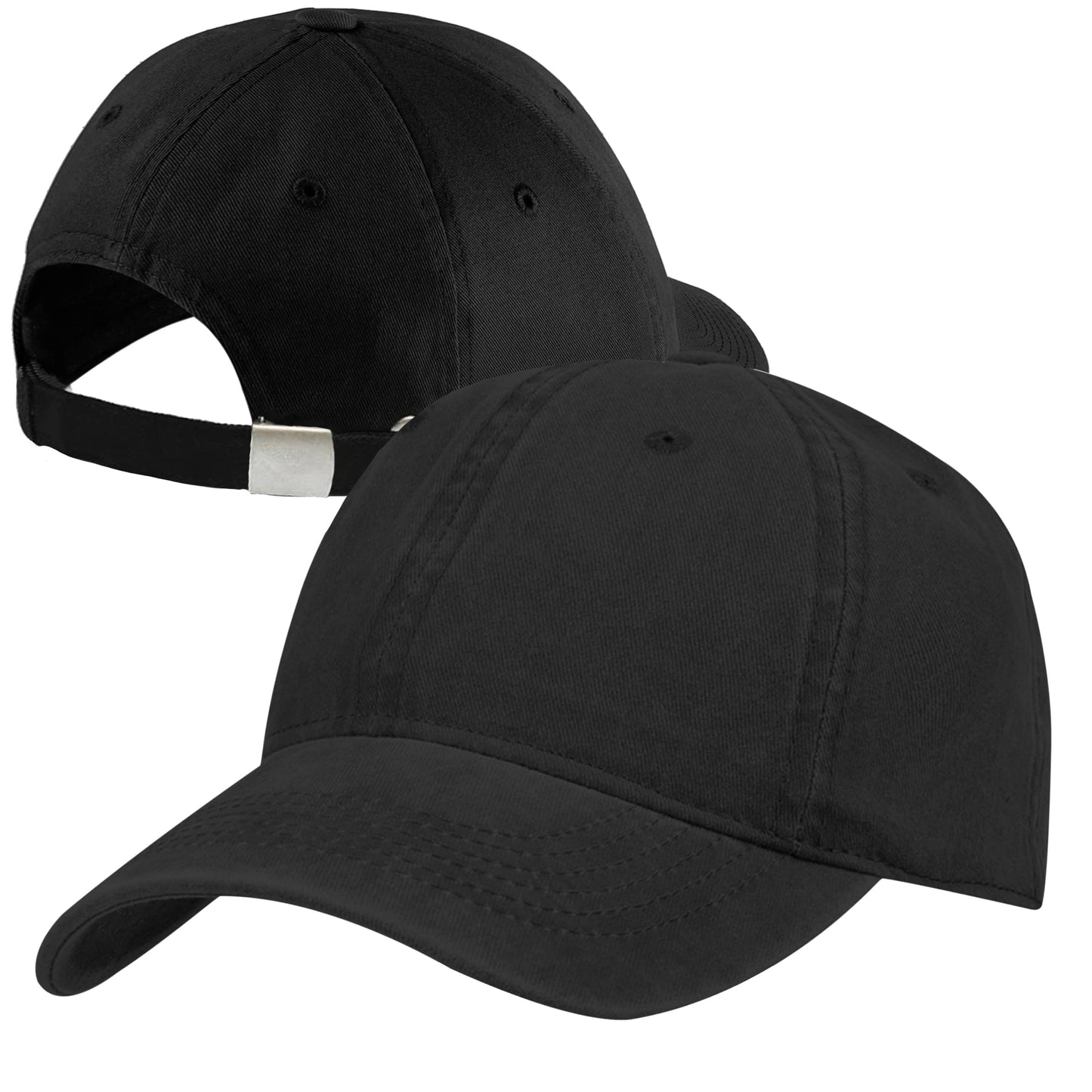 Herren Baseball Cap Kappe Baseball Cap Mütze Hut 100% Baumwolle Schirmkappe 6P