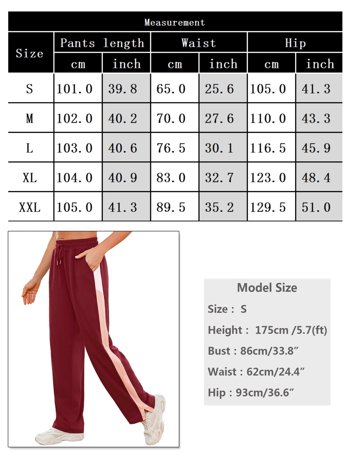 Crewhpo Women's Jogging Pants Long