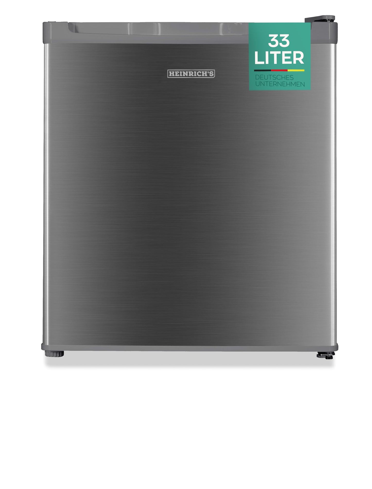 Heinrich's mini freezer 33L -18°C small compact quiet: 40db freezer box; changeable door hinge; mini freezer, perfect for office camping outdoor (white)