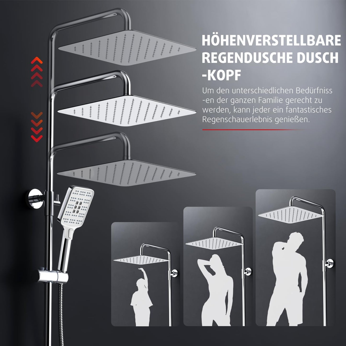 Rainsworth Thermostatic Shower System Round Rain Shower Set