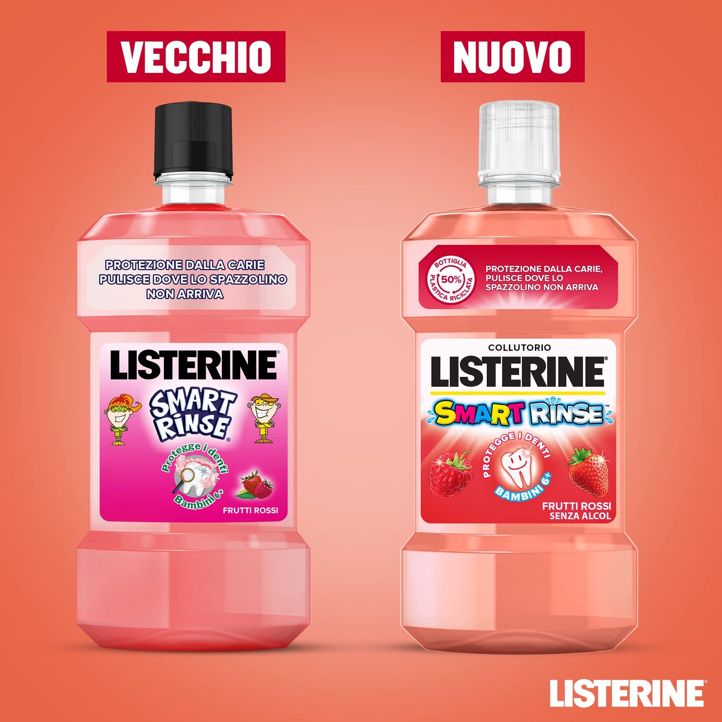 LISTERINE SMART RINSE 500ML