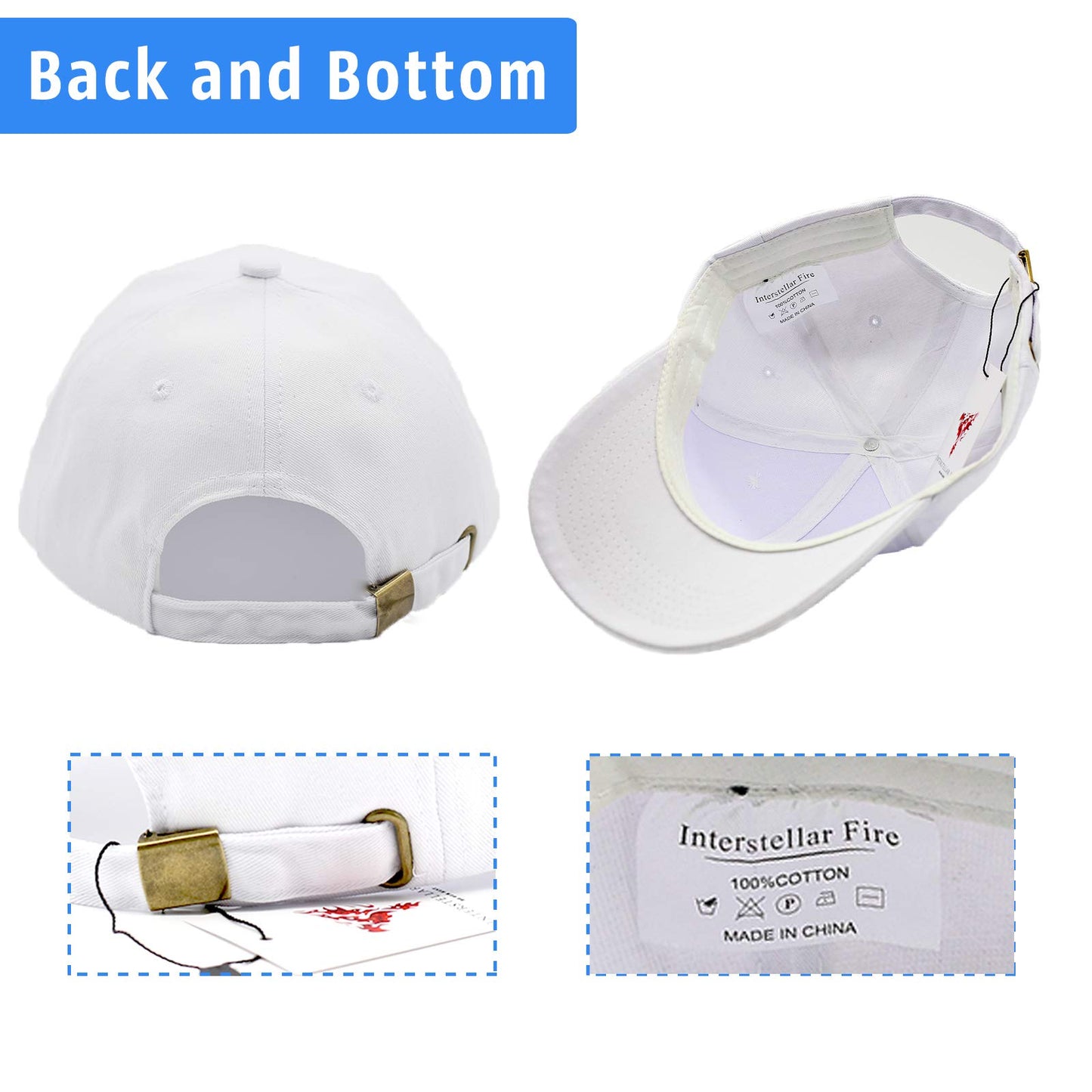 Interstellar Fire Baseballkappe für Herren und Damen, 100% Baumwolle, verstellbar, einfarbig, Unisex, Einheitsgröße, Sonnenmütze