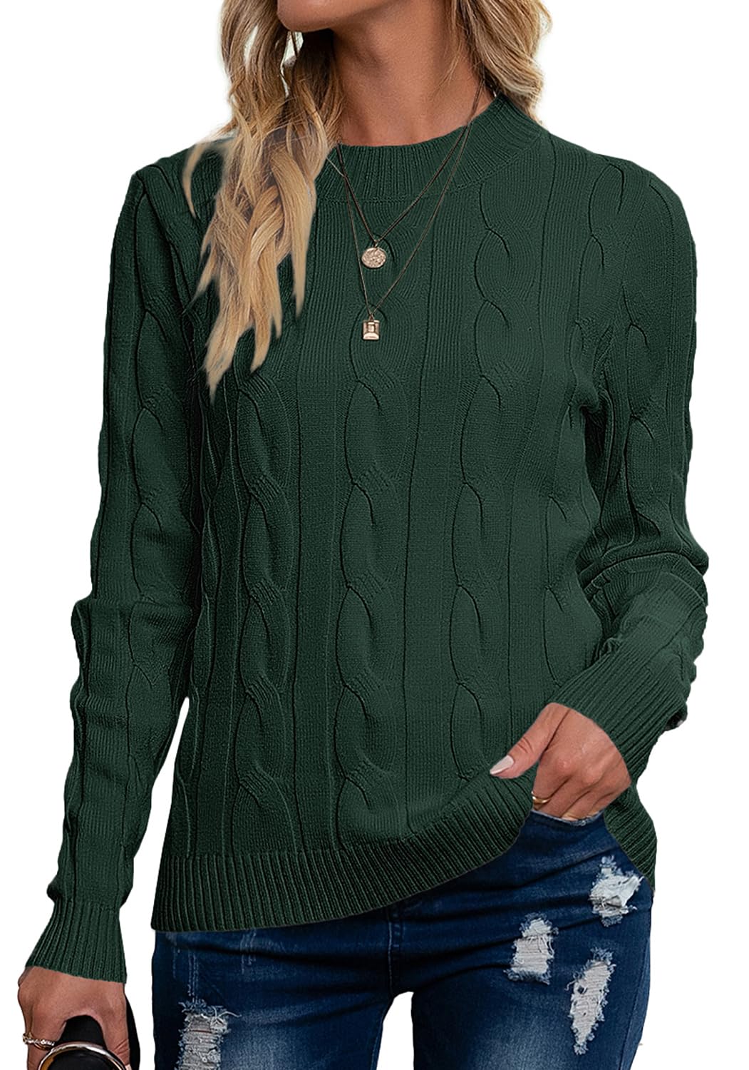 Women’s Casual Knit Sweater – Loose Fit Pullover