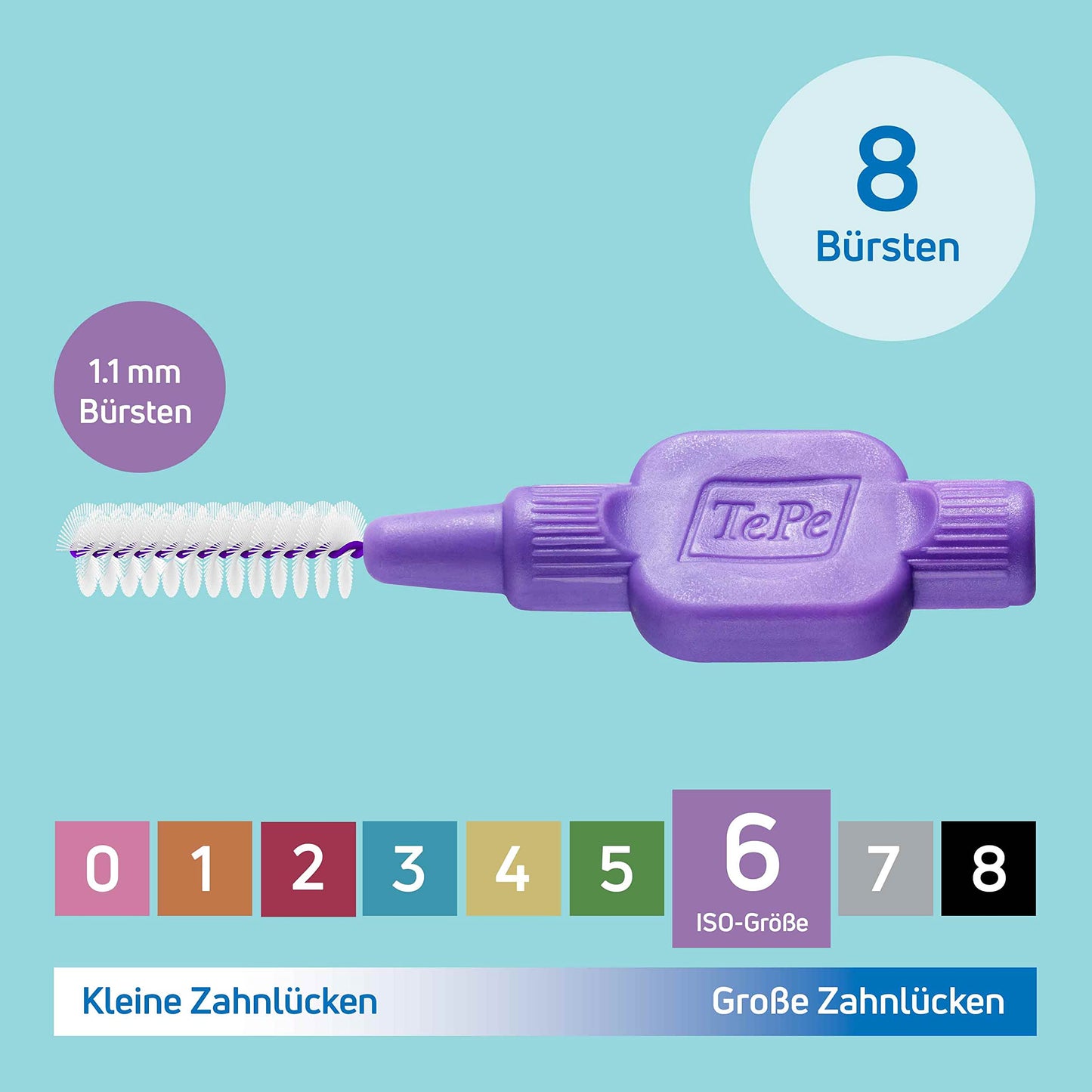 TePe Interdentalbürste, Größe 2, 8 Stück