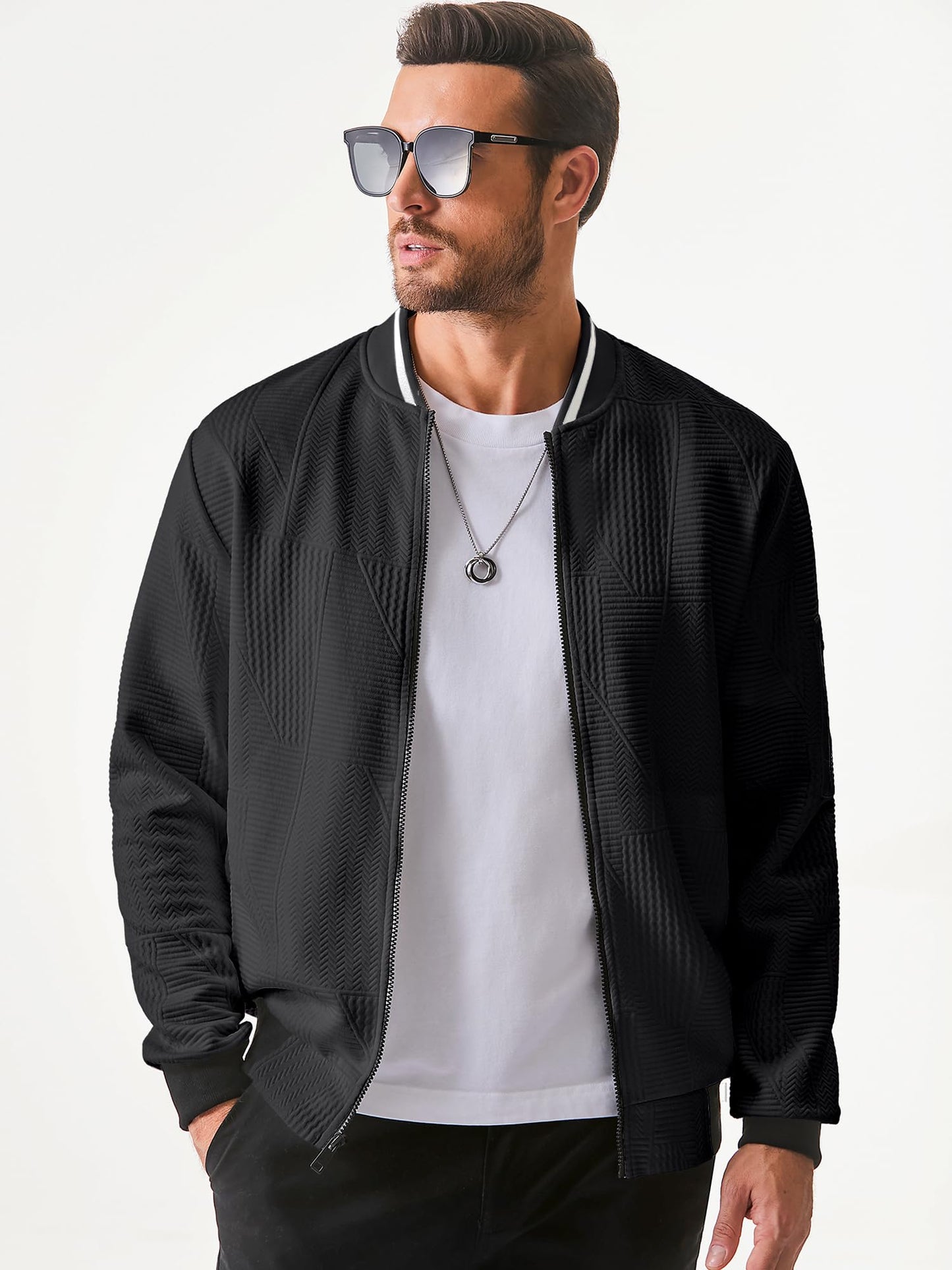 JMIERR Men’s Lightweight Bomber Jacket