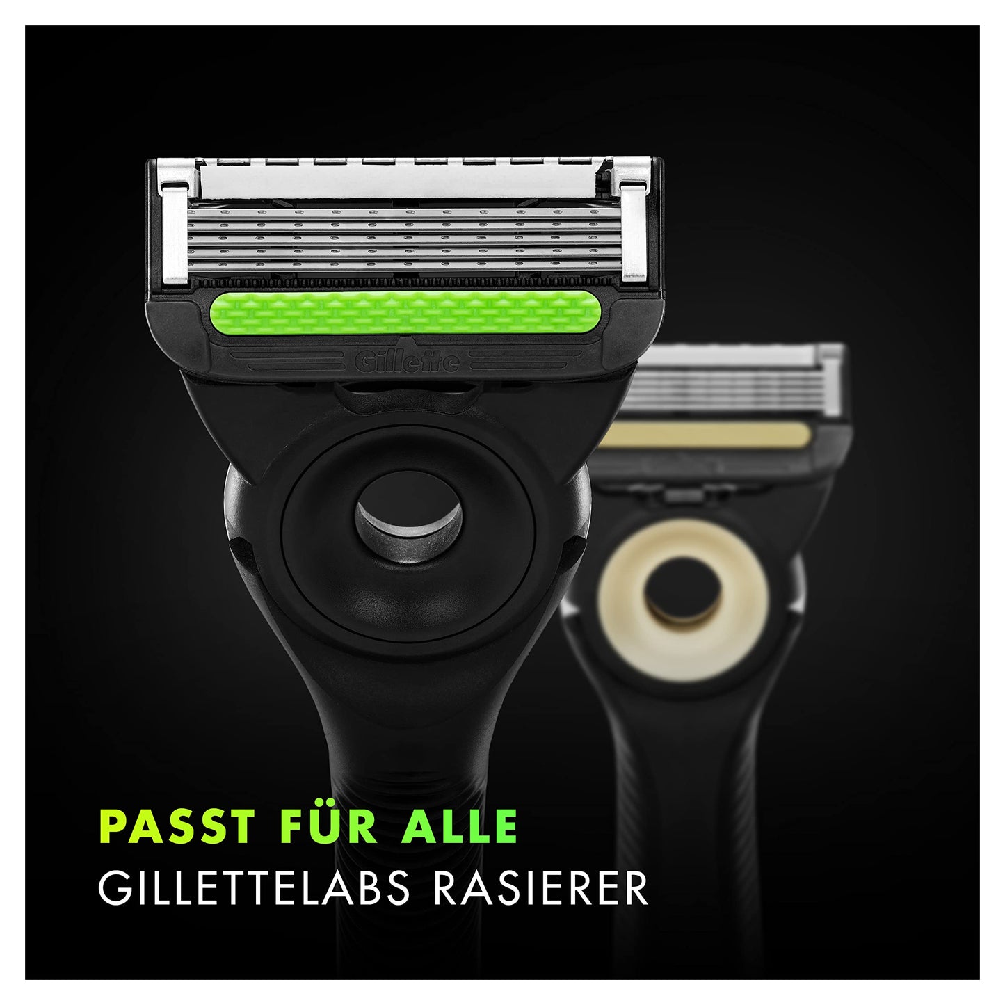 Gillette Labs Ersatzklingen, Kompatibel Mit GilletteLabs Rasierer Mit Reinigungs-Element Und Gillette Heated Razor, 9 Ersatzklingen