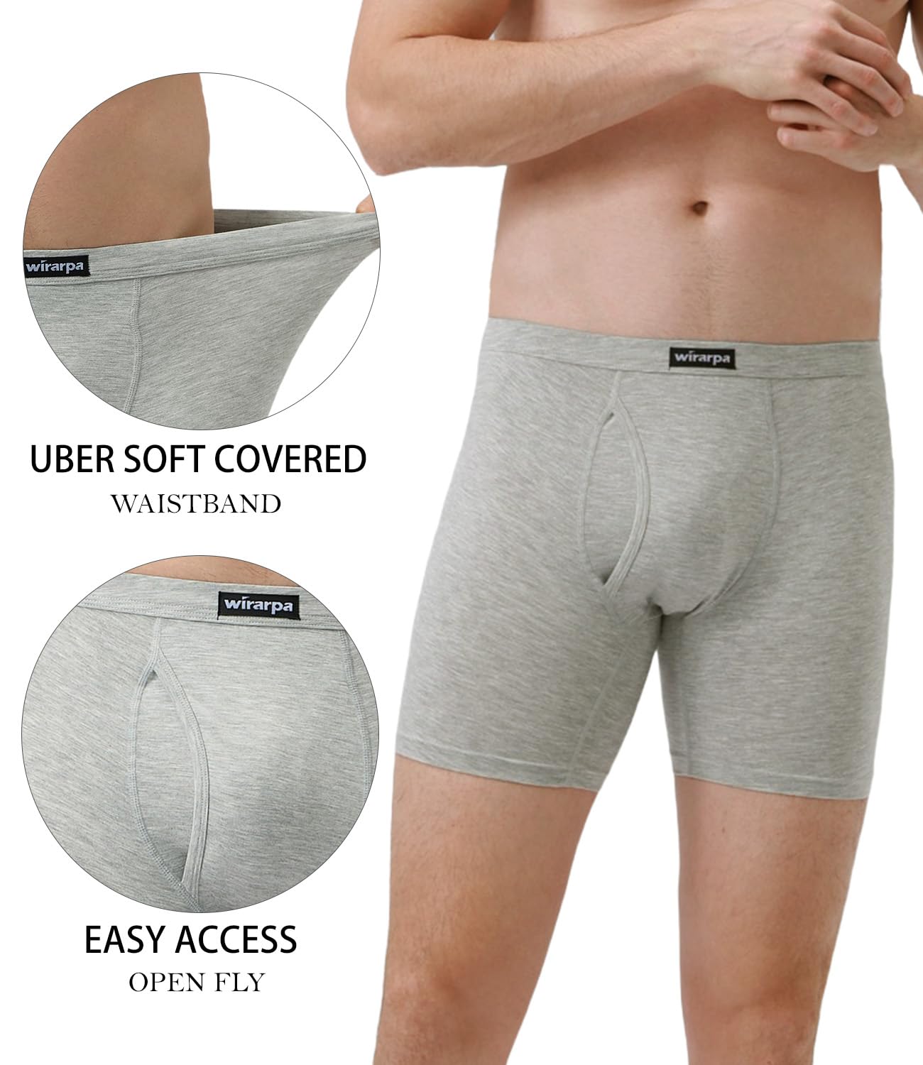 wirarpa Men’s Boxer Shorts (4-Pack)