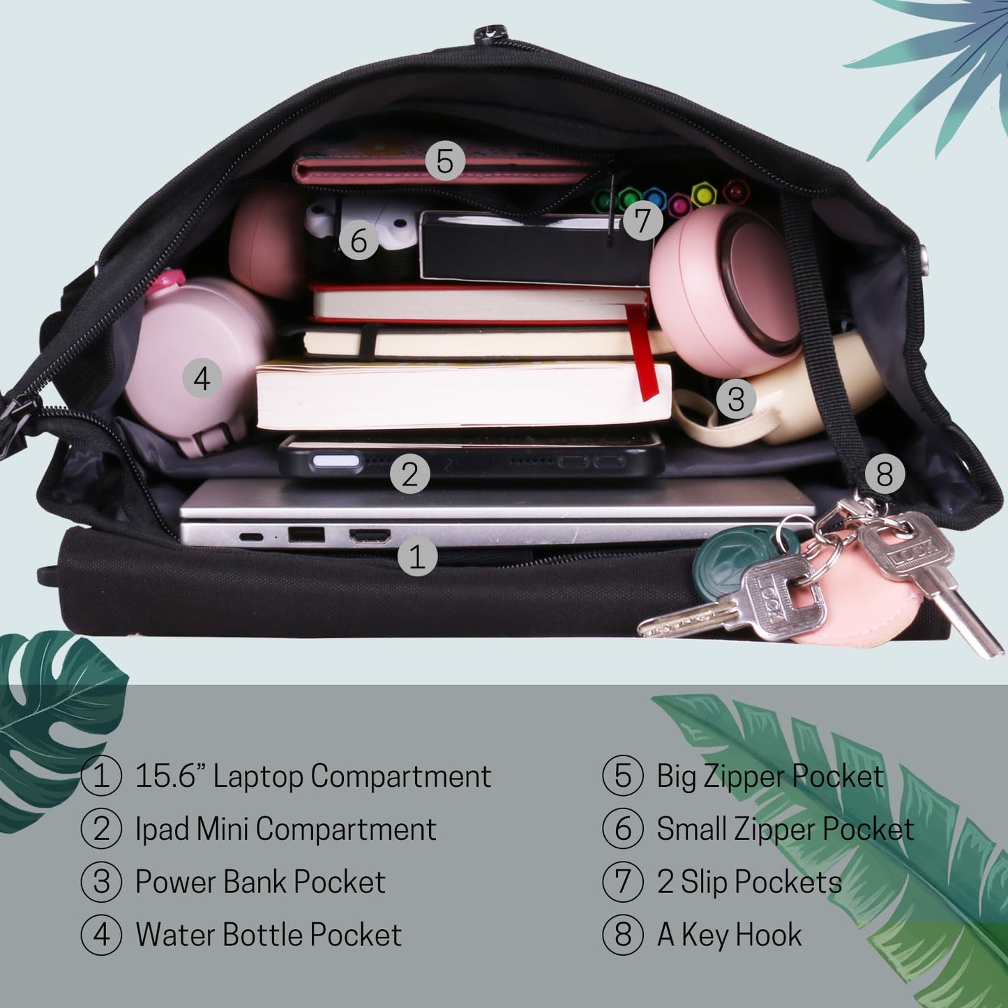ITSHINY Waterproof Women’s Daypack – 16L Stylish Laptop Backpack