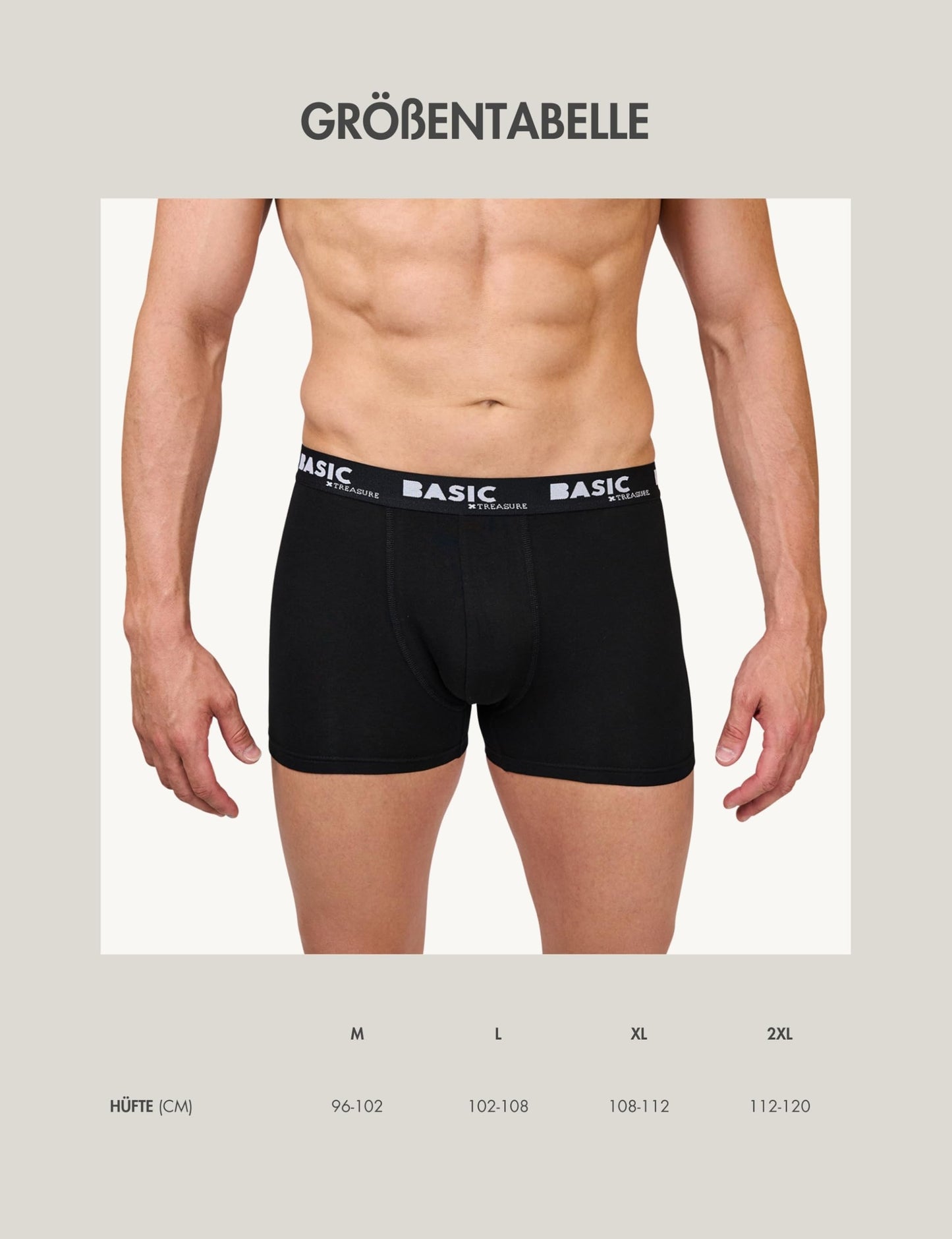 Basic Treasure 8/9-Pack Men’s Boxer Shorts