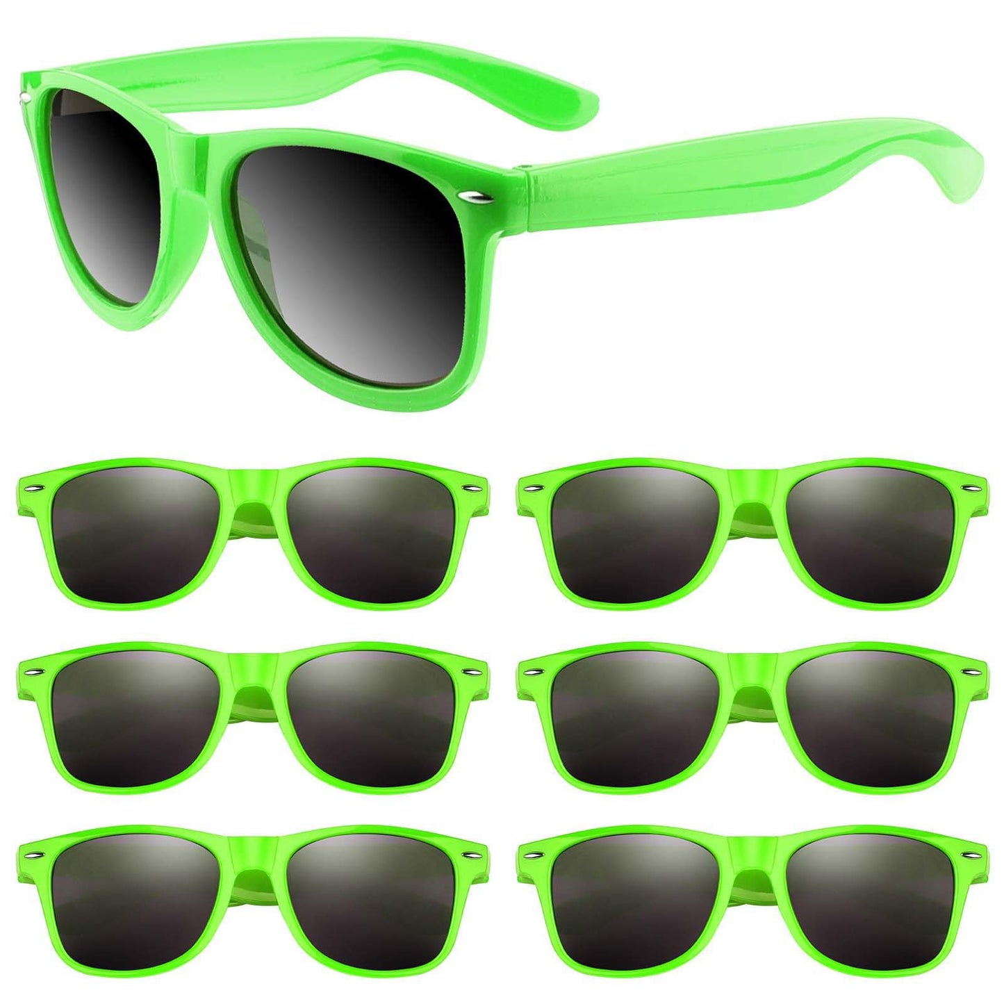ASTARON Retro Vintage Sonnenbrillen Bulk, 6/12/24/48 Pack polarisiert Günstige Neon Sonnenbrillen Bulk für Frauen und Männer