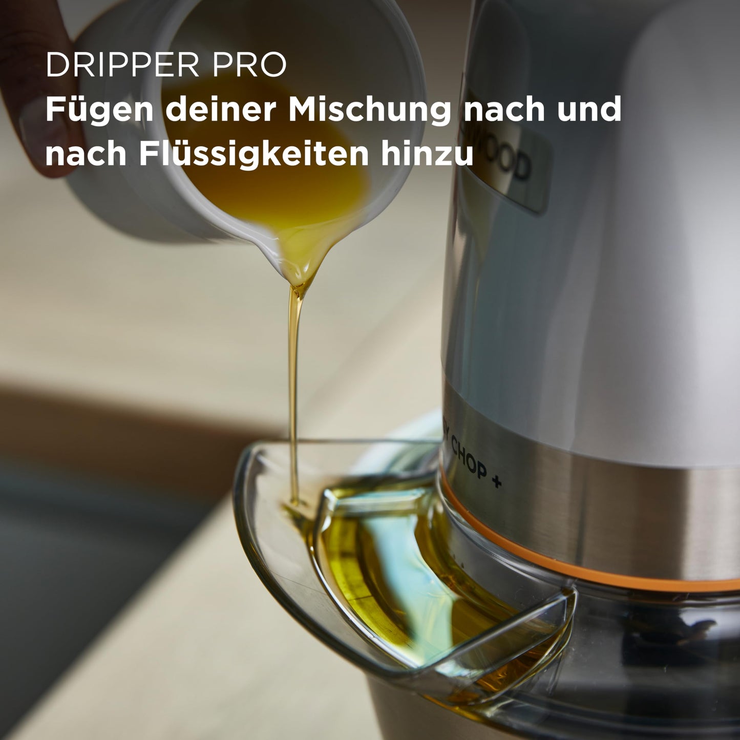 Kenwood Easy Chop CHP61.100WH Zerkleinerer, elektrischer Mini Universalzerkleinerer mit 2 Geschwindigkeitsstufen, 0,5 l Arbeitsbehälter, 500 Watt, Weiß
