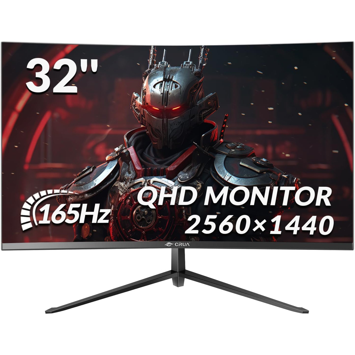 CRUA 27 Inch 200Hz Curved Gaming Monitor, FHD 1080P 1800R PC Monitor, 1ms GTG with FreeSync, Low Motion Blur, Eye Protection, VESA, DisplayPort, HDMI, Black