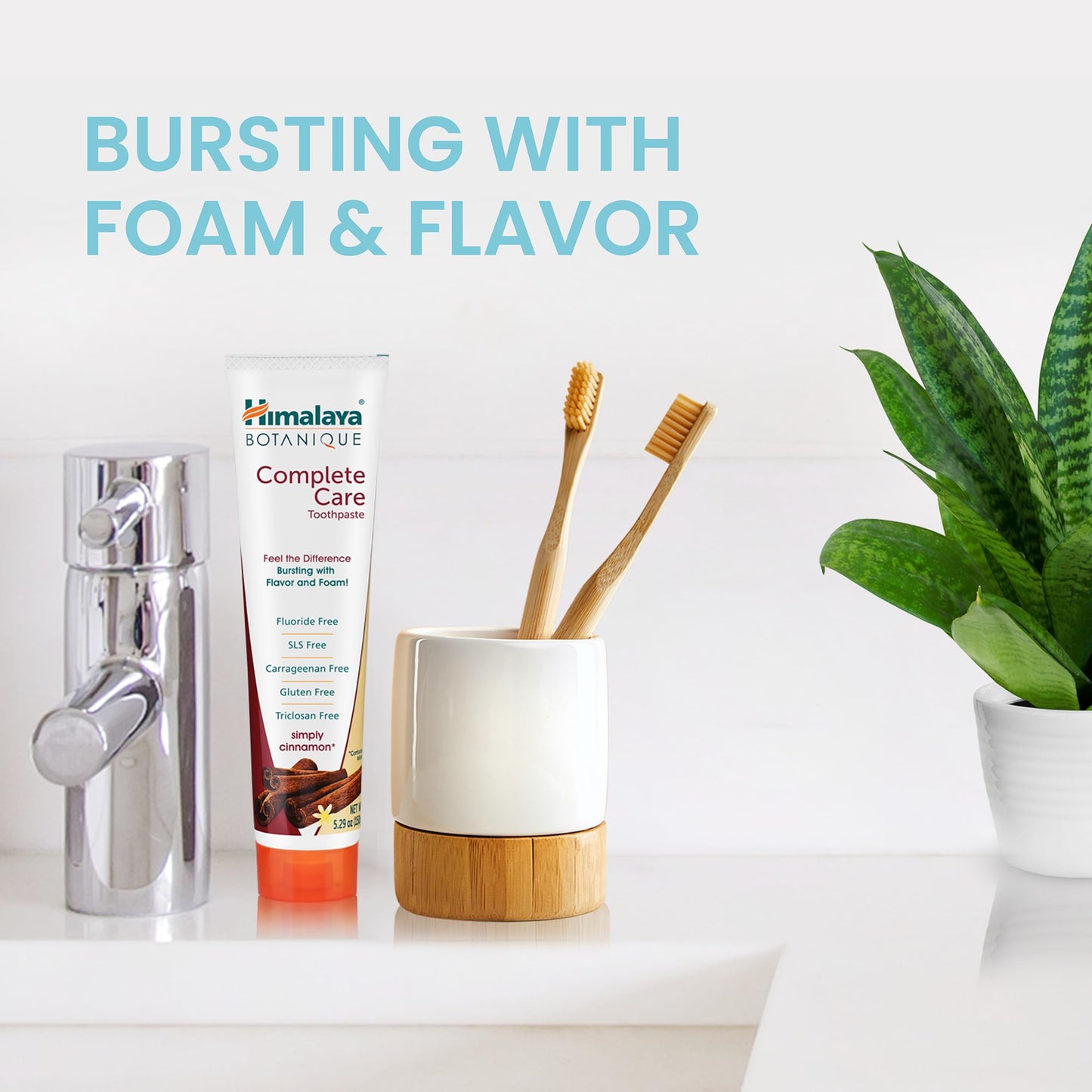 Himalaya Botanique Simply Mint Complete Care Toothpaste Refreshing Mint Flavour | Strong Teeth | Healthy Gums | Fresh Breath - 150g