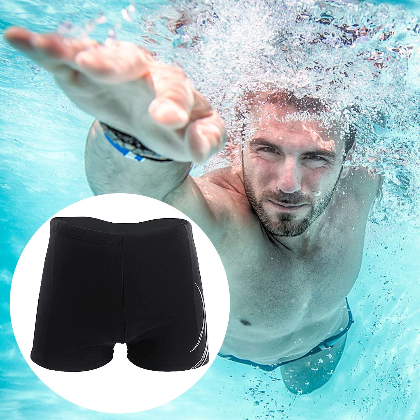 Men’s Jammer Swim Shorts – High-Tech Elastic Swimwear