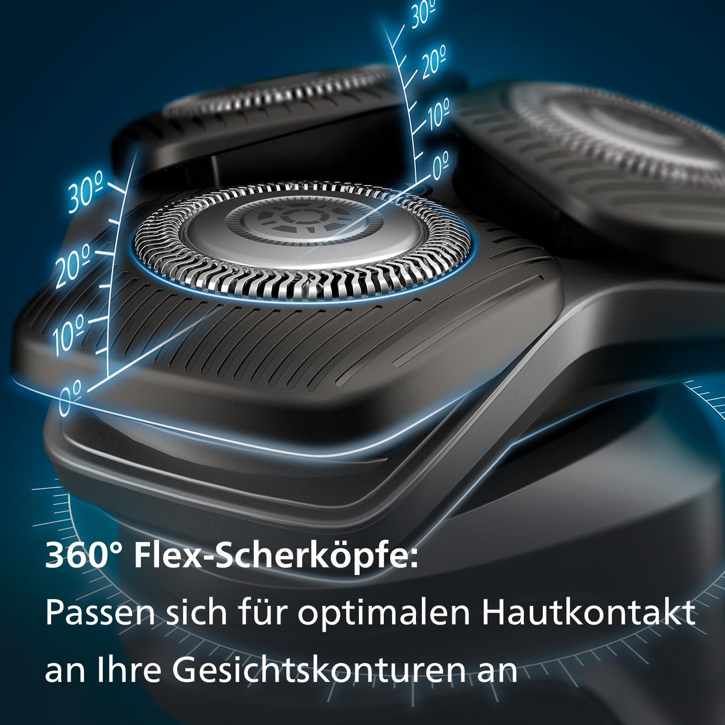 Philips Shaver Series 5000 – Elektrischer Nass- und Trockenrasierer für Herren mit ausklappbarem Trimmer, Reinigungsstation, Reinigungskartusche & Reiseetui (Modell S5898/50)
