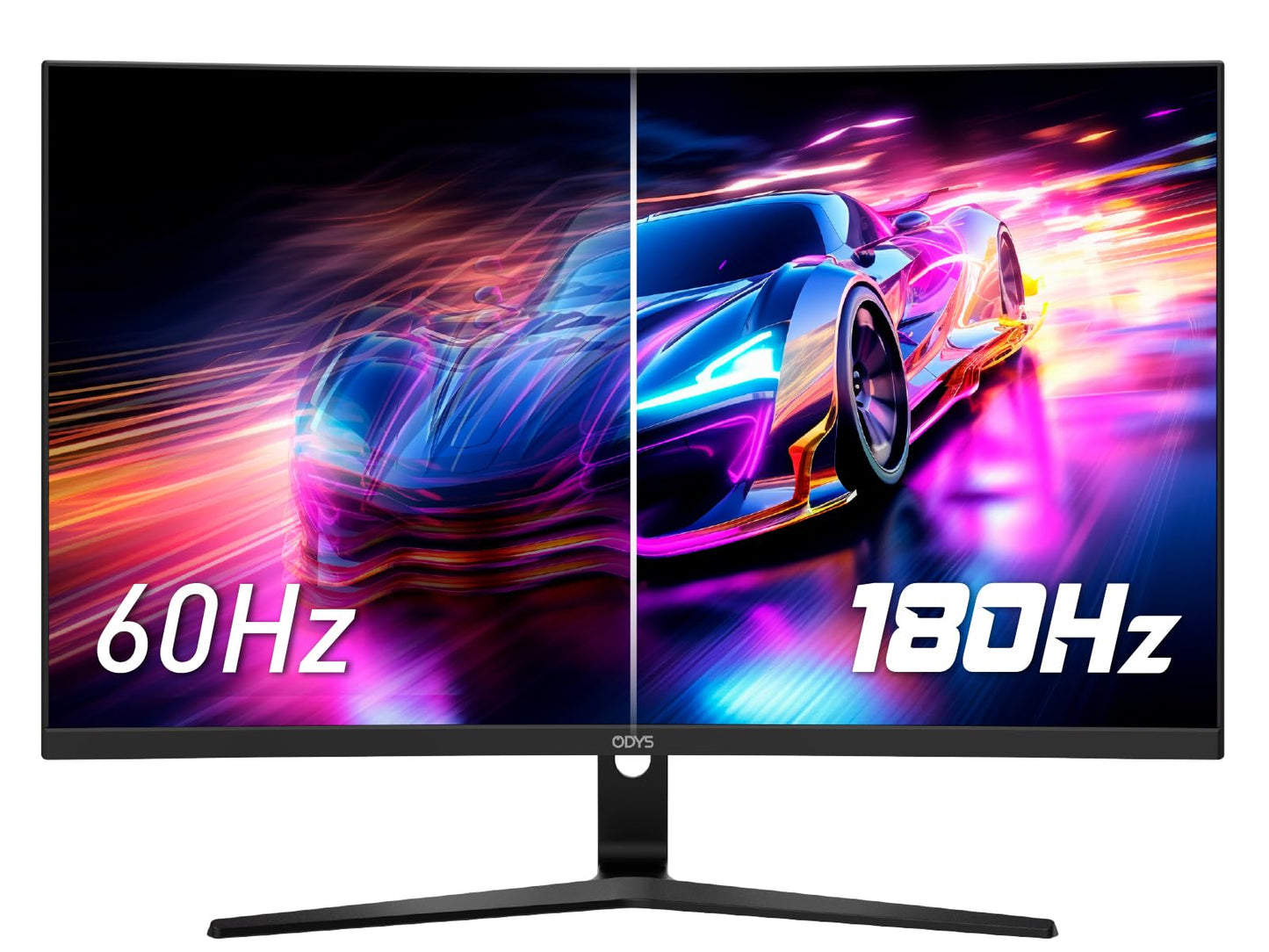 ODYS i27 Monitor - 27-Zoll-Bildschirm im rahmenlosen Design, Full HD, 100 Hz, mit HDR, IPS Panel, FreeSync, HDMI, USB-C, 3,5mm Audio