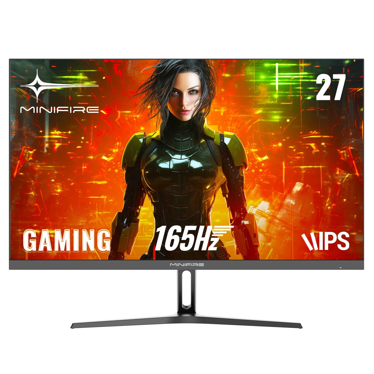 Minifire 24 Zoll USB-C Monitor mit Lautsprecher, 100Hz, IPS, FHD 1080P Adaptive Sync PC Bildschirm, HDMI USB-C Anschlüsse (MF24X3 HDMI-Kabel im Lieferumfang enthalten)