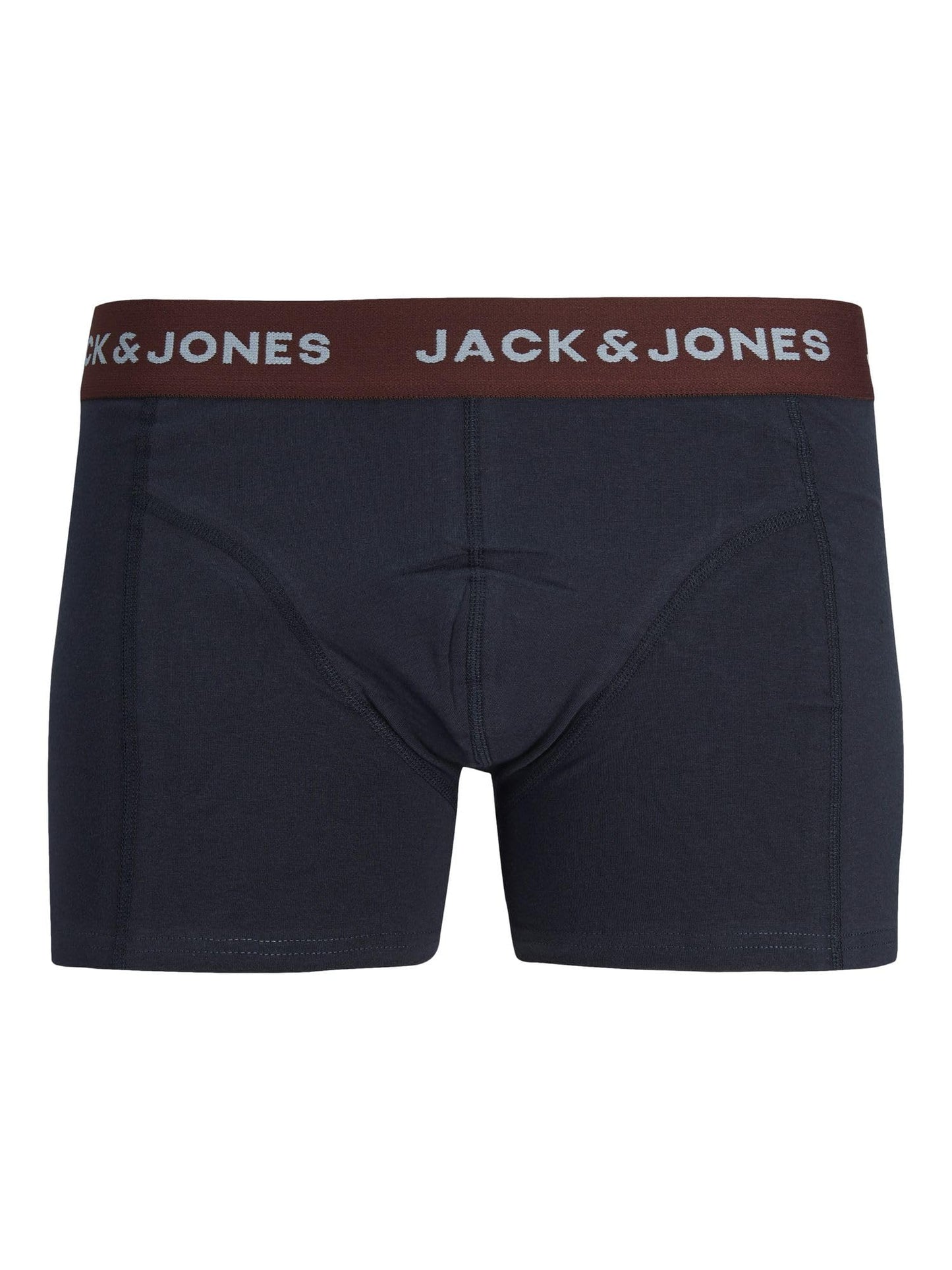 JACK & JONES Men's Boxer Shorts – 3-Pack Solid Color Trunks