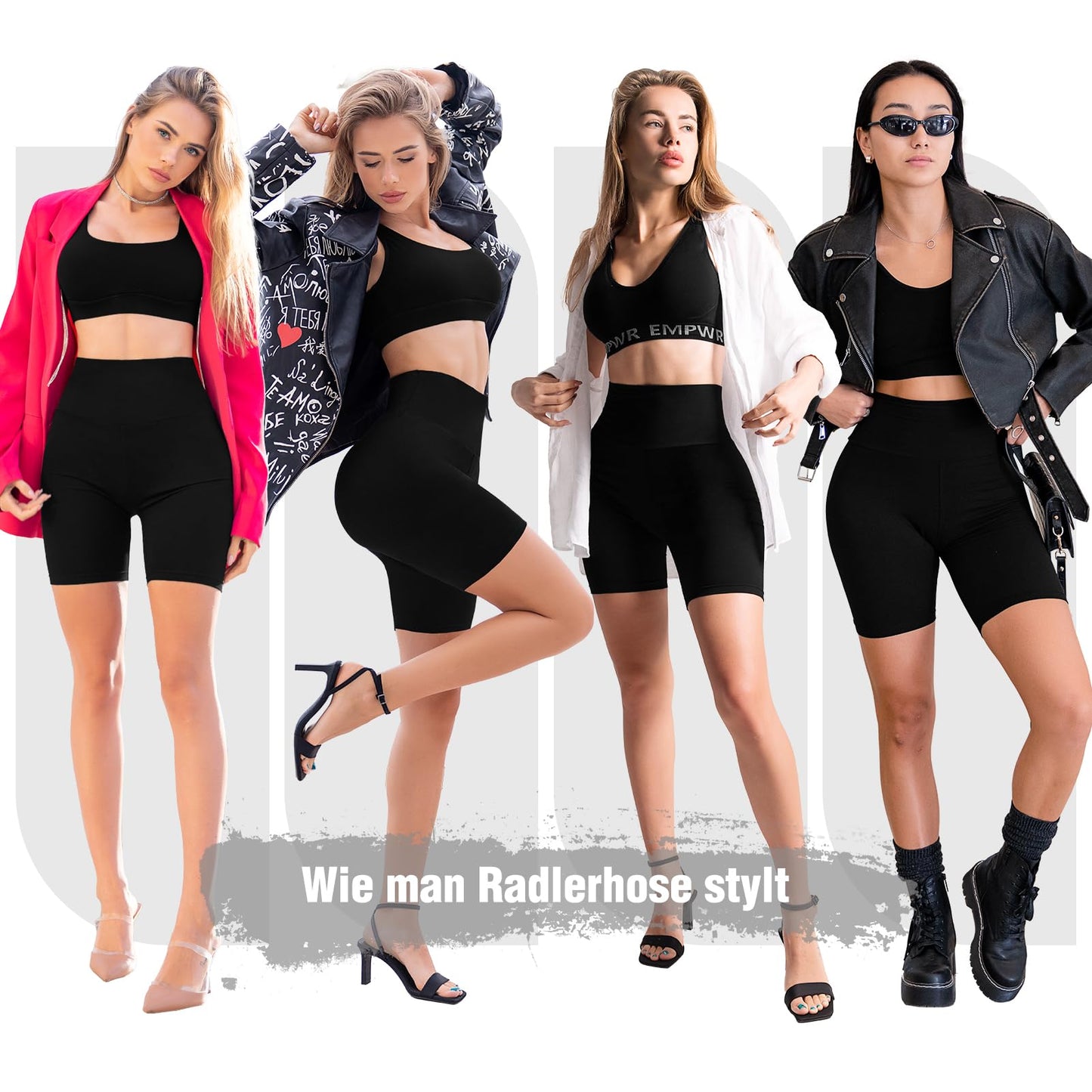 Women's High-Waist Cycling Shorts – Comfortable, Opaque Leggings for Yoga & Fitness