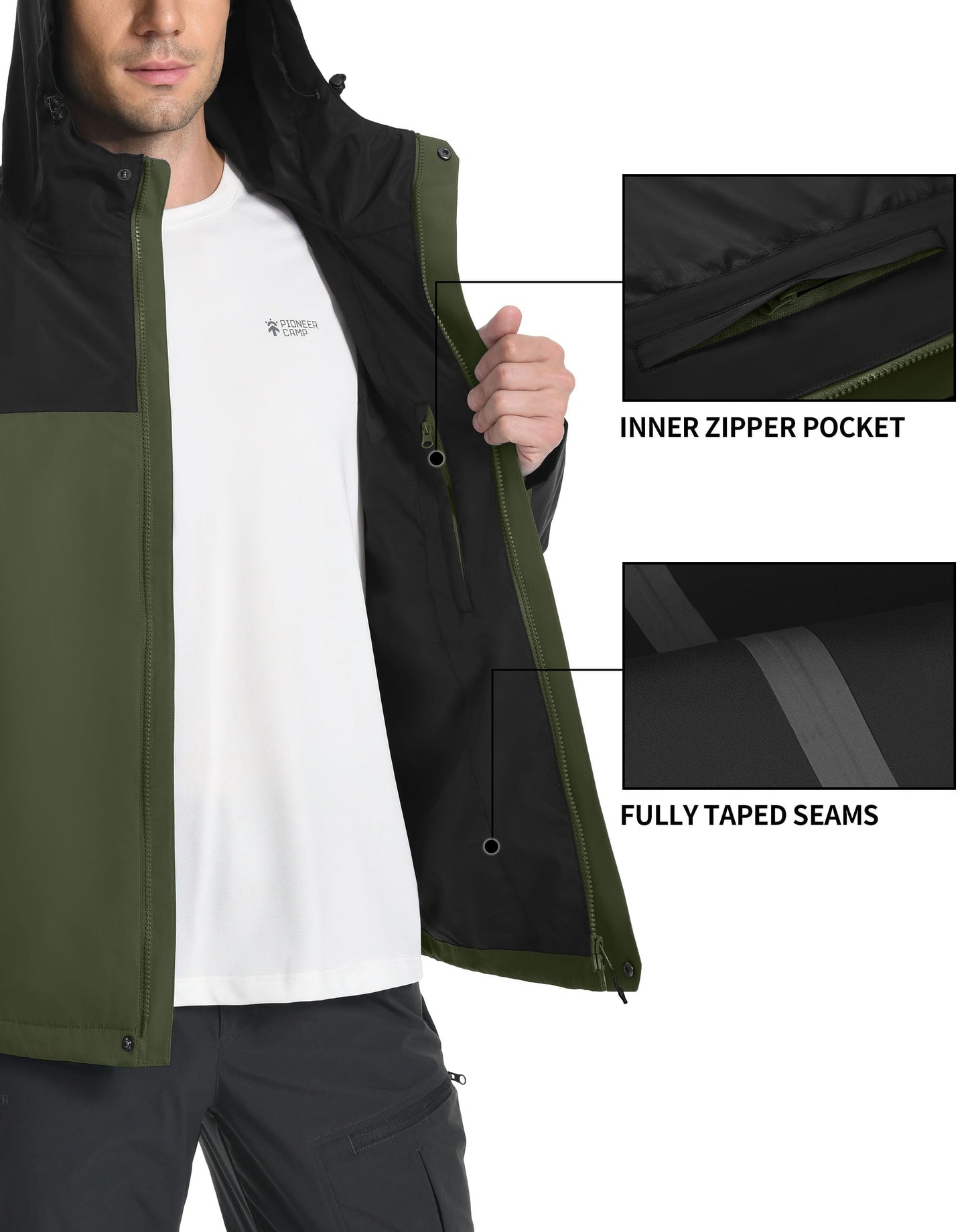 Pioneer Camp Men’s Waterproof Outdoor Jacket
