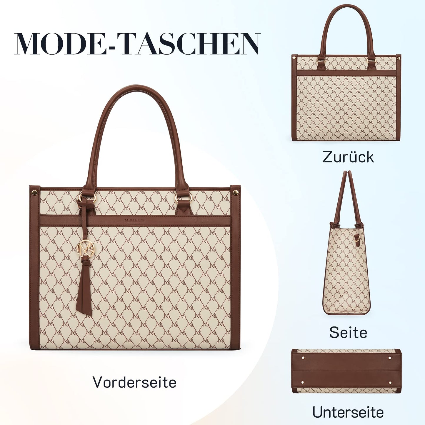Missnine Women's 15.6" Laptop Tote Bag Set