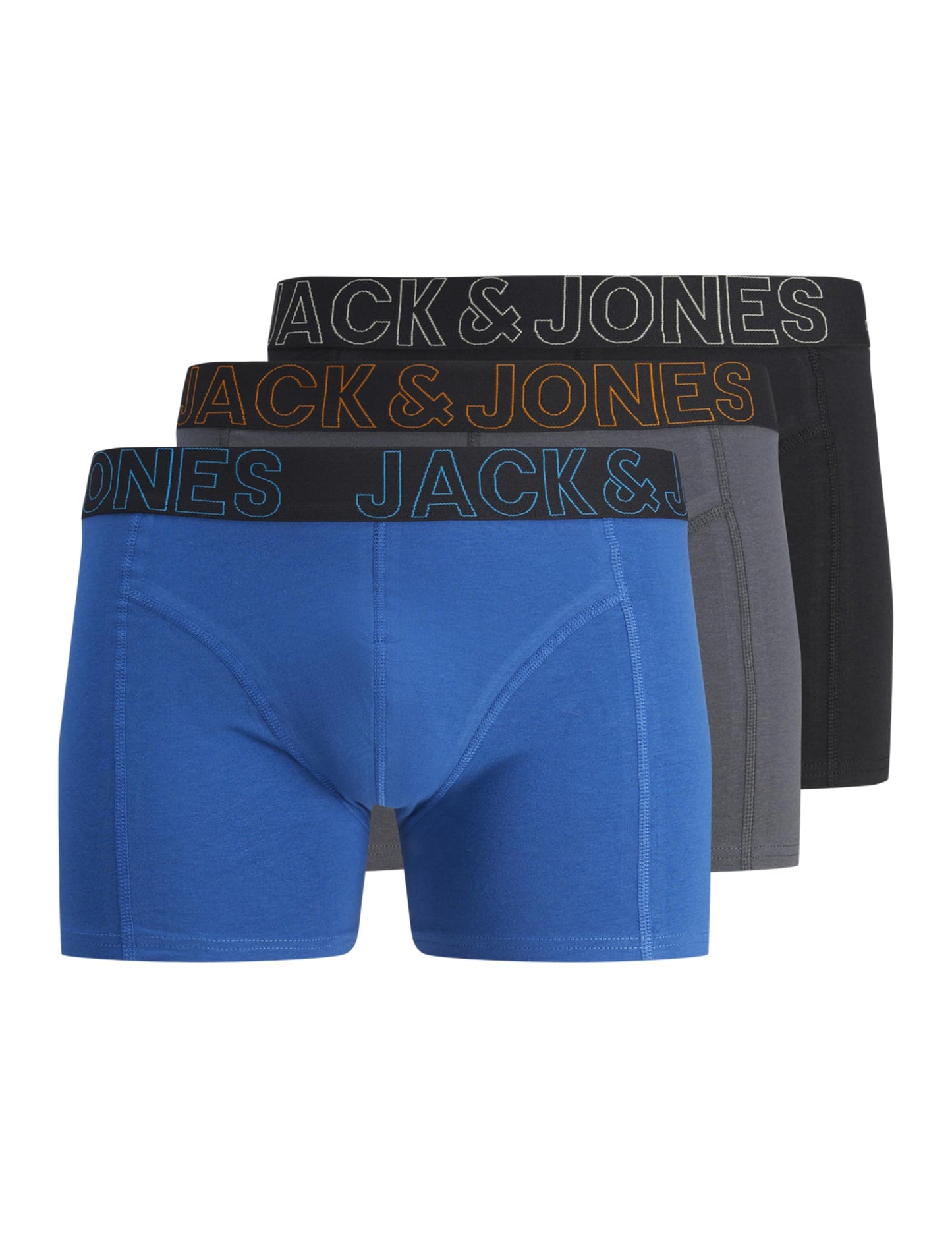 JACK & JONES Men’s Boxer Shorts – 3-Pack Short-Cut Trunks